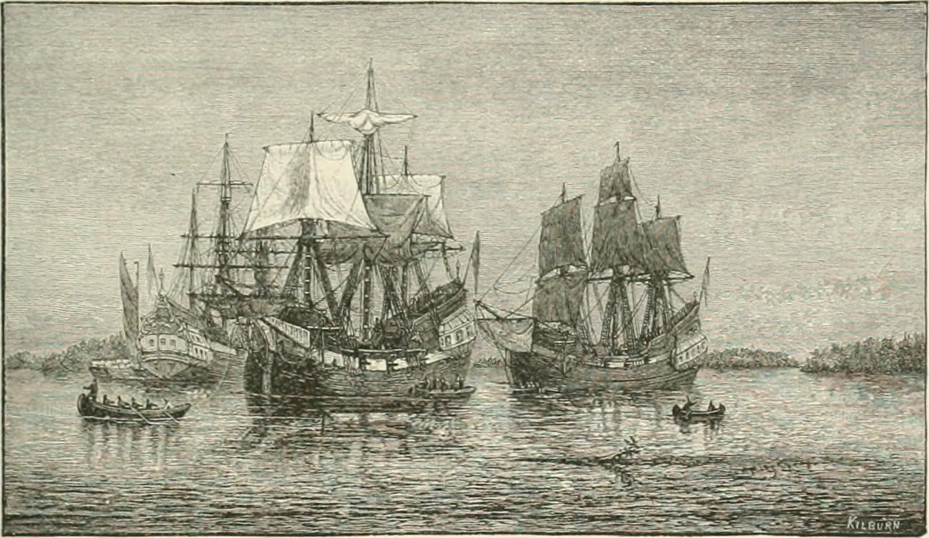 Arrival of the Winthrop Colony, by William Halsall