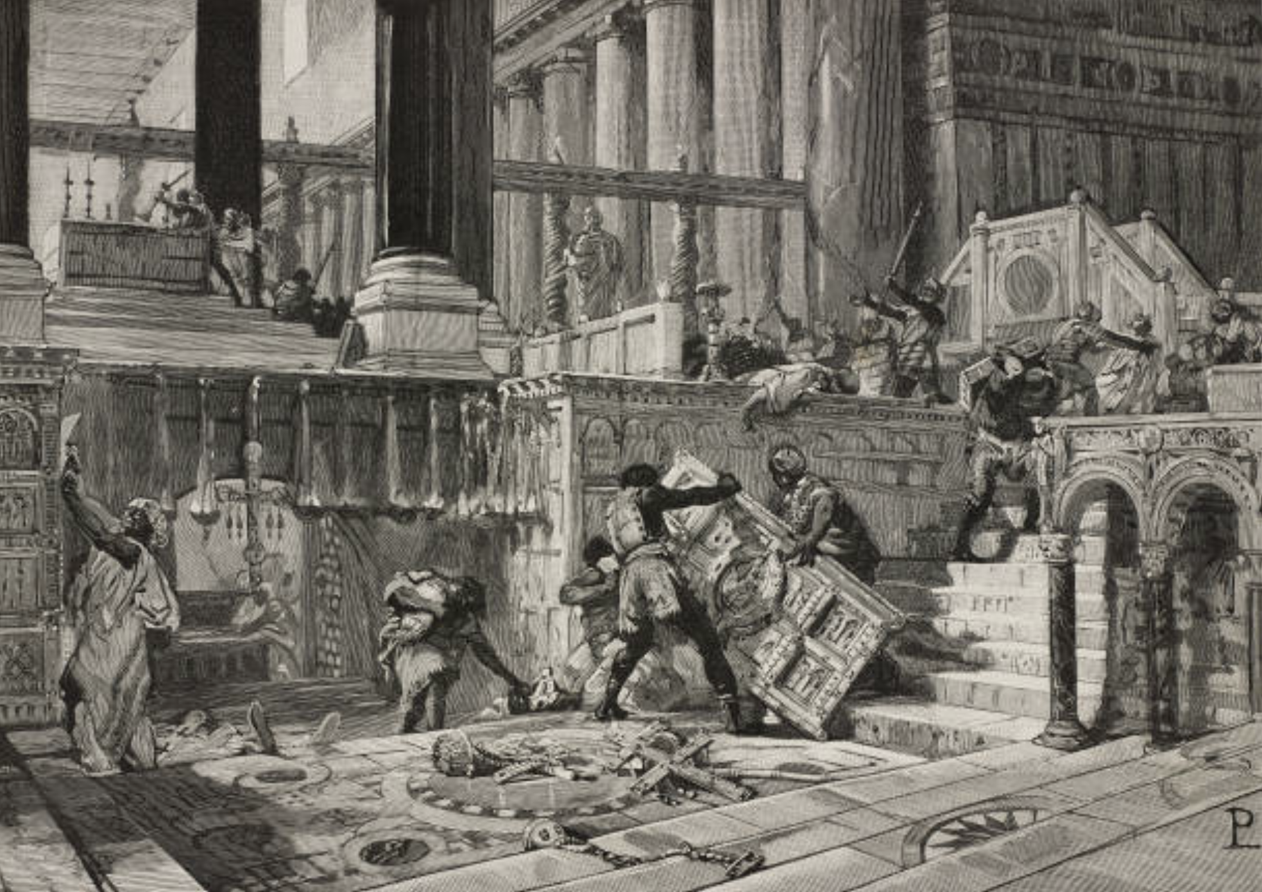 Muslims sacking St Peter's Basilica