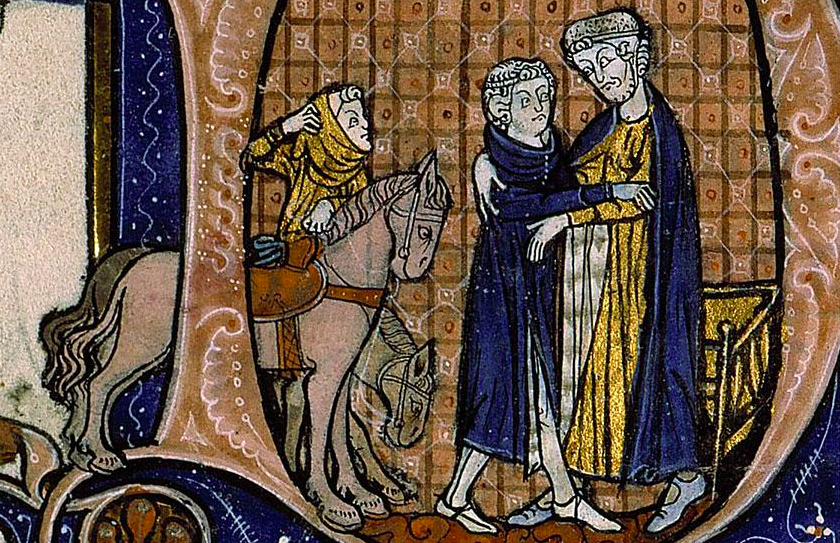 Henry I seeking refuge with Robert the Magnificent at Fécamp
