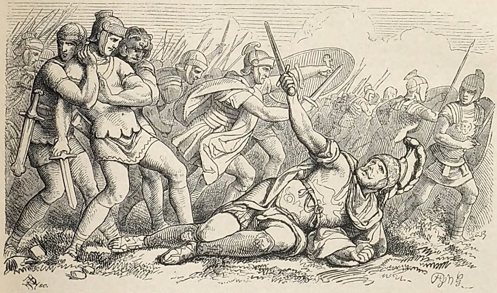 Cacina held back during the Battle at Ponte Longi