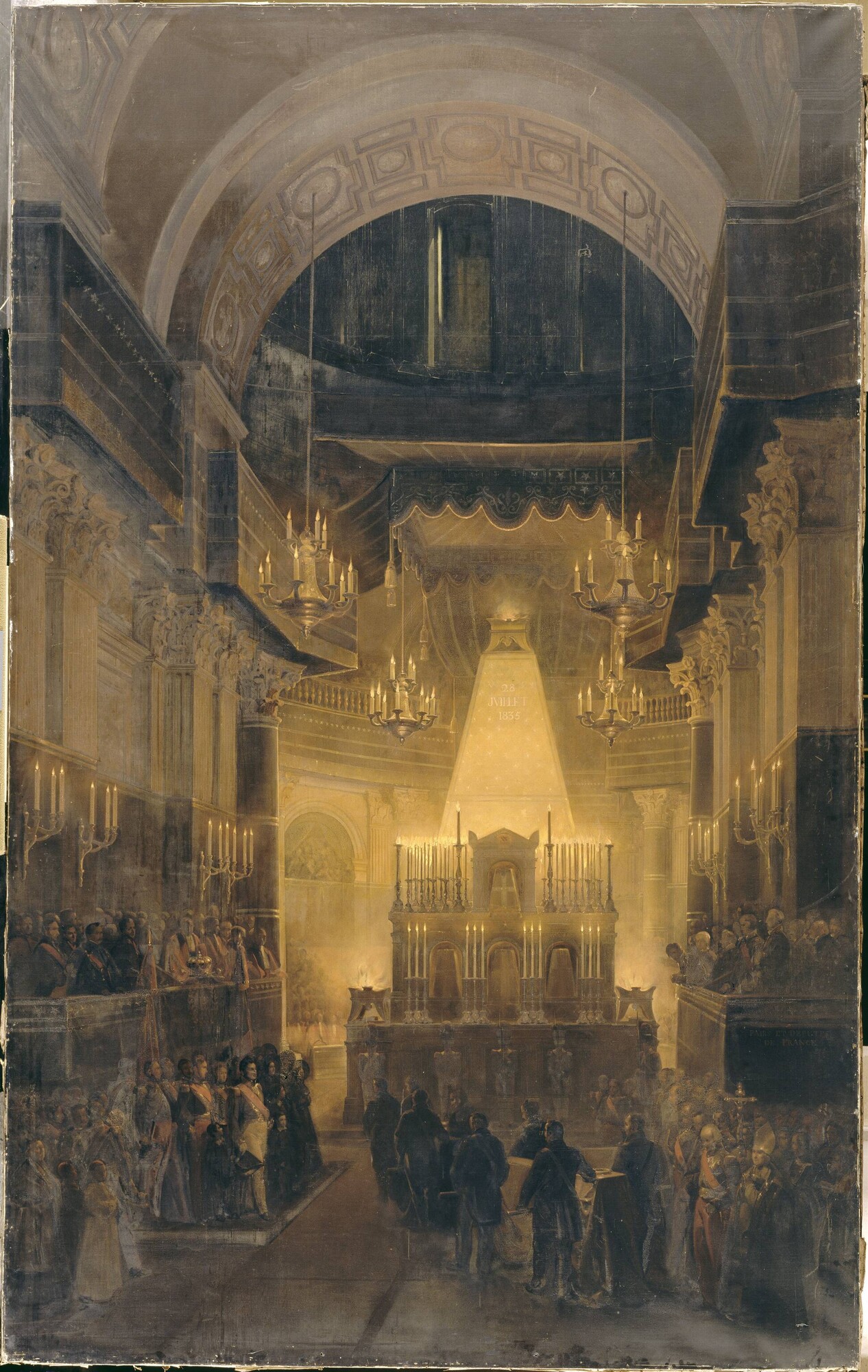 Funeral of the victims of the Fieschi attack at the Invalides