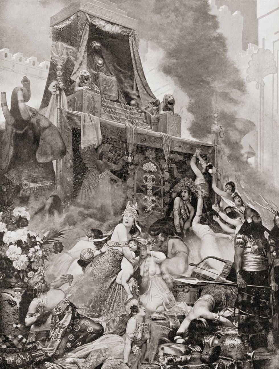 The fall of Ninevah, Assyria