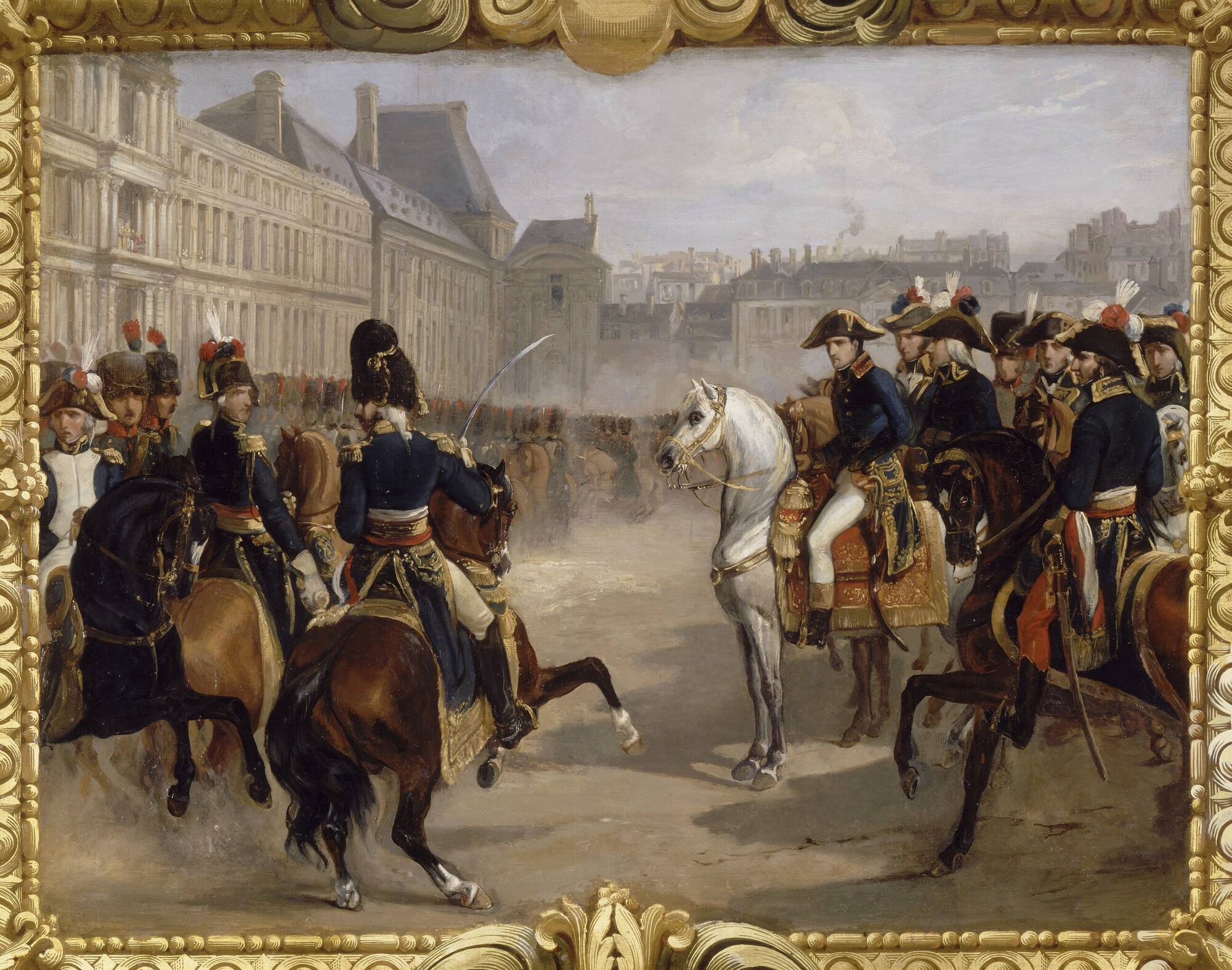 Review of the First Consul in the courtyard of the Tuileries Palace
