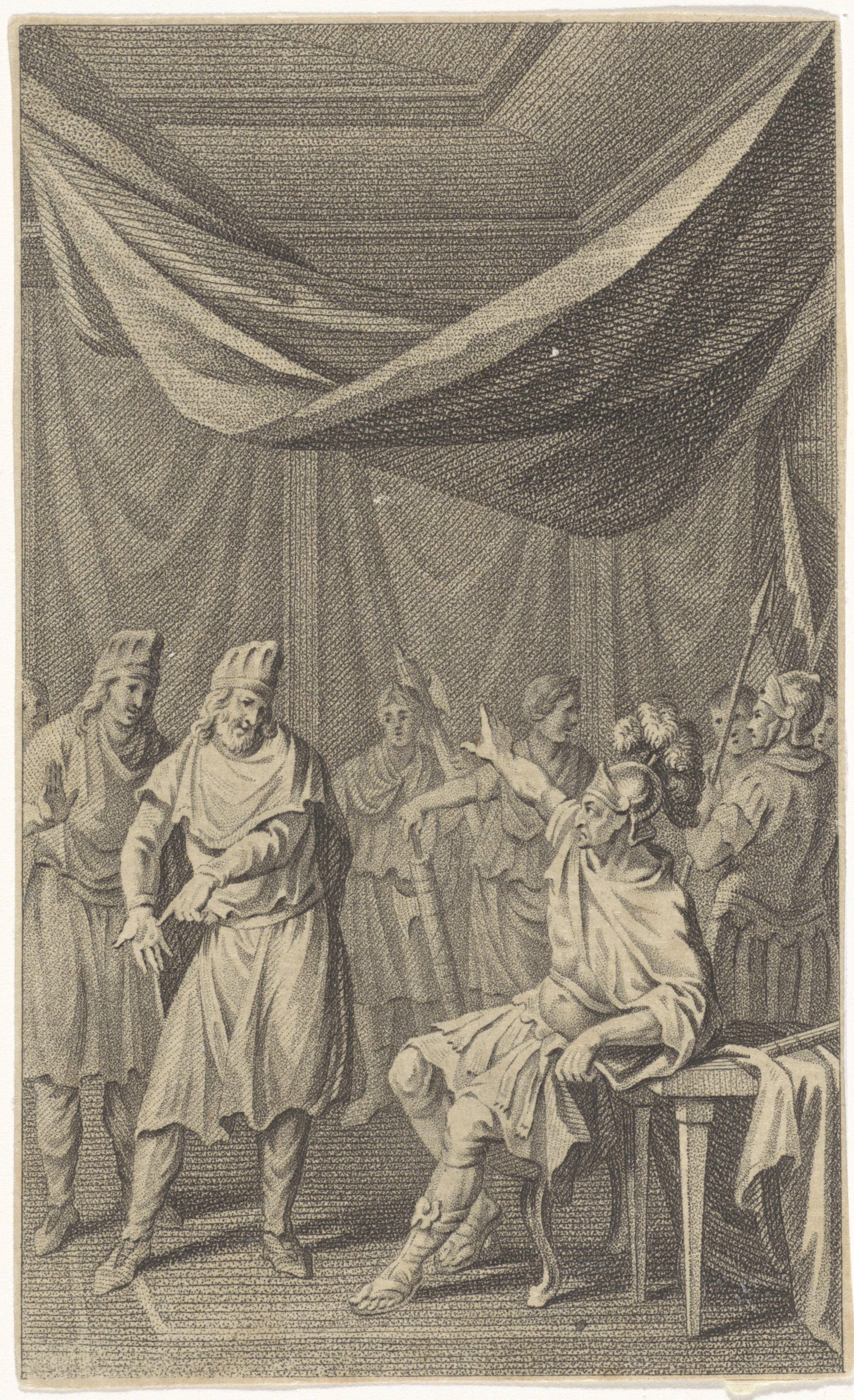 Marcus Licinius Crassus laughed at by Parthian envoys