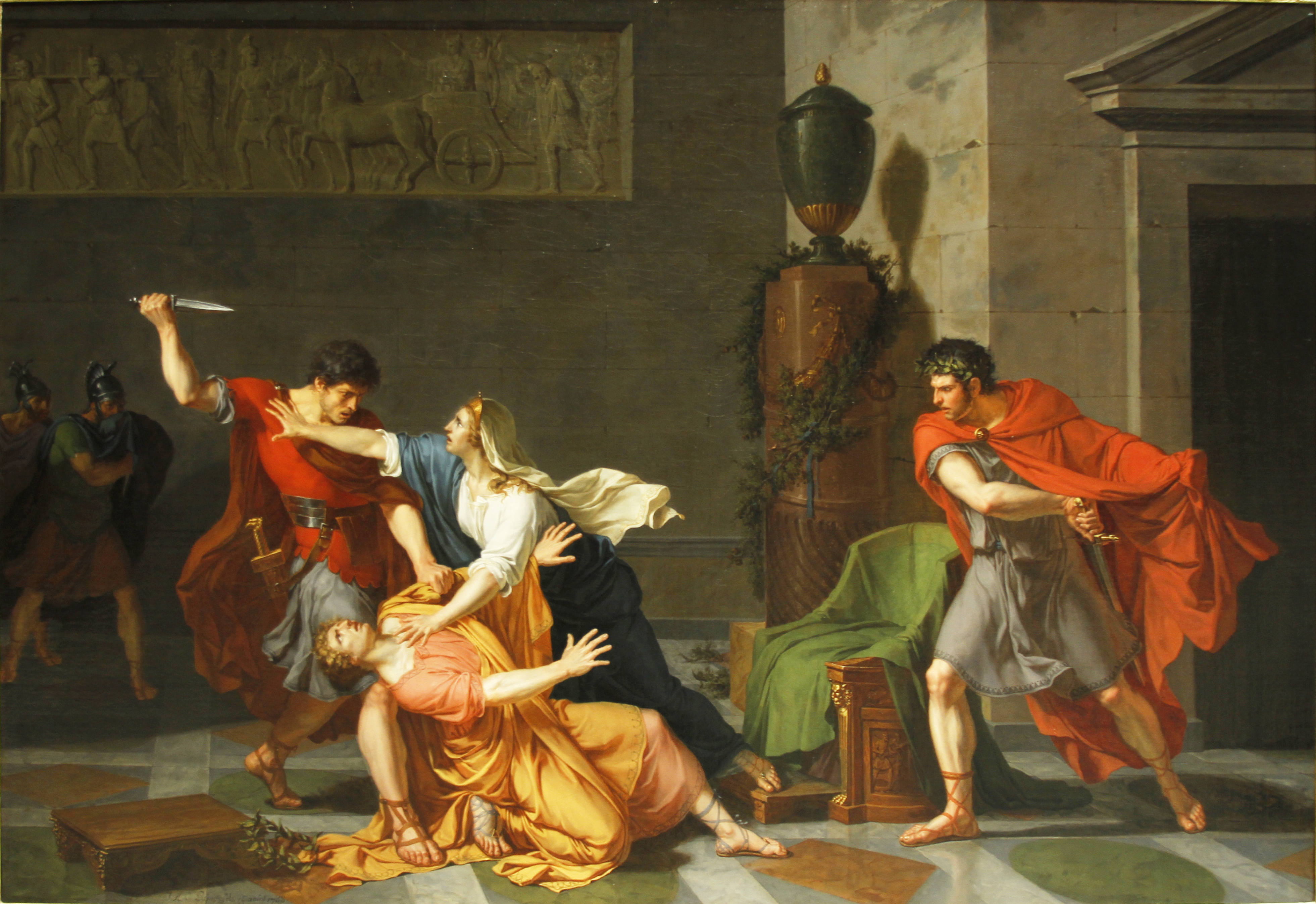 Geta Dying in his Mother's Arms by Jacques Pajou