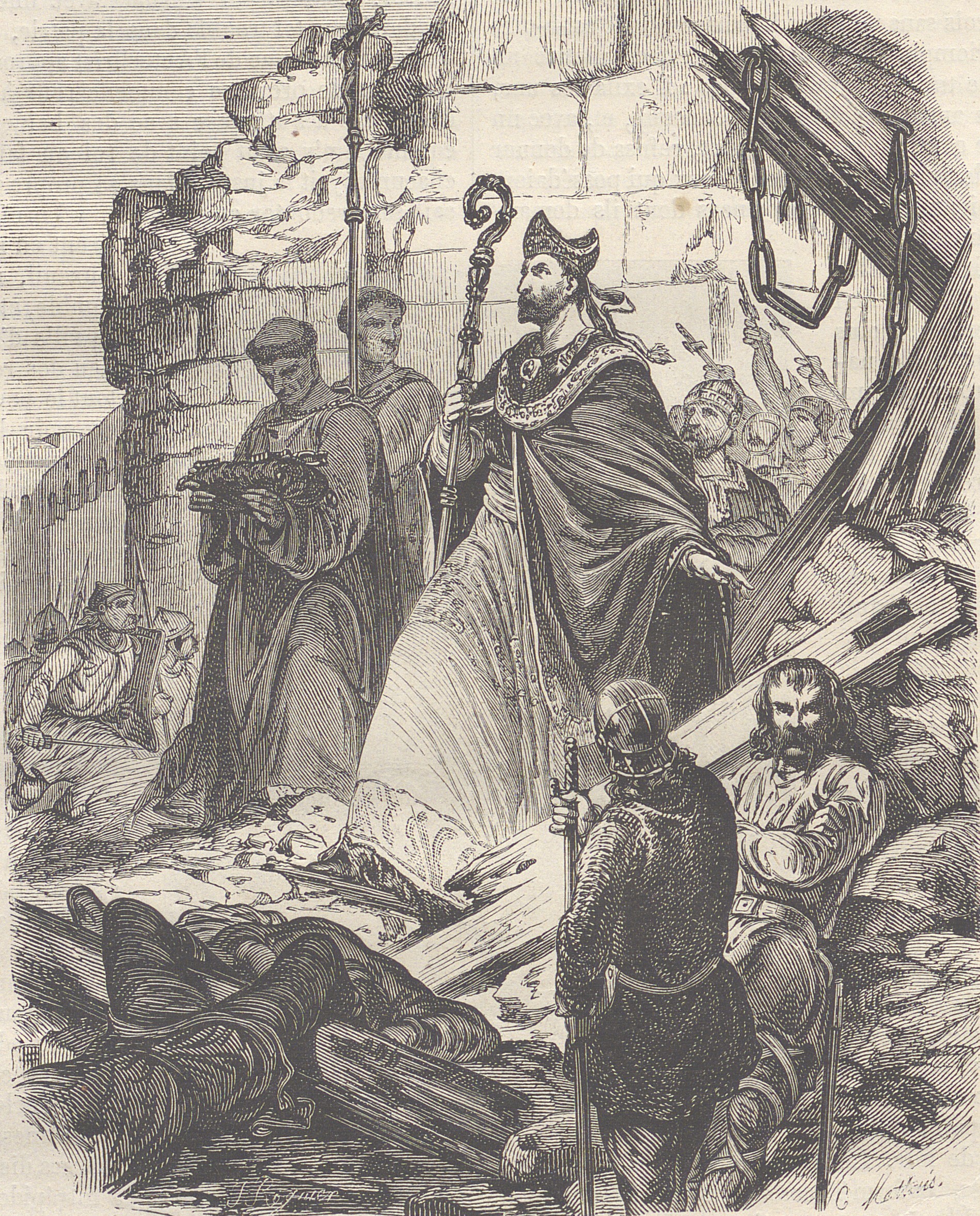 Leodegar yielding to Ebroin