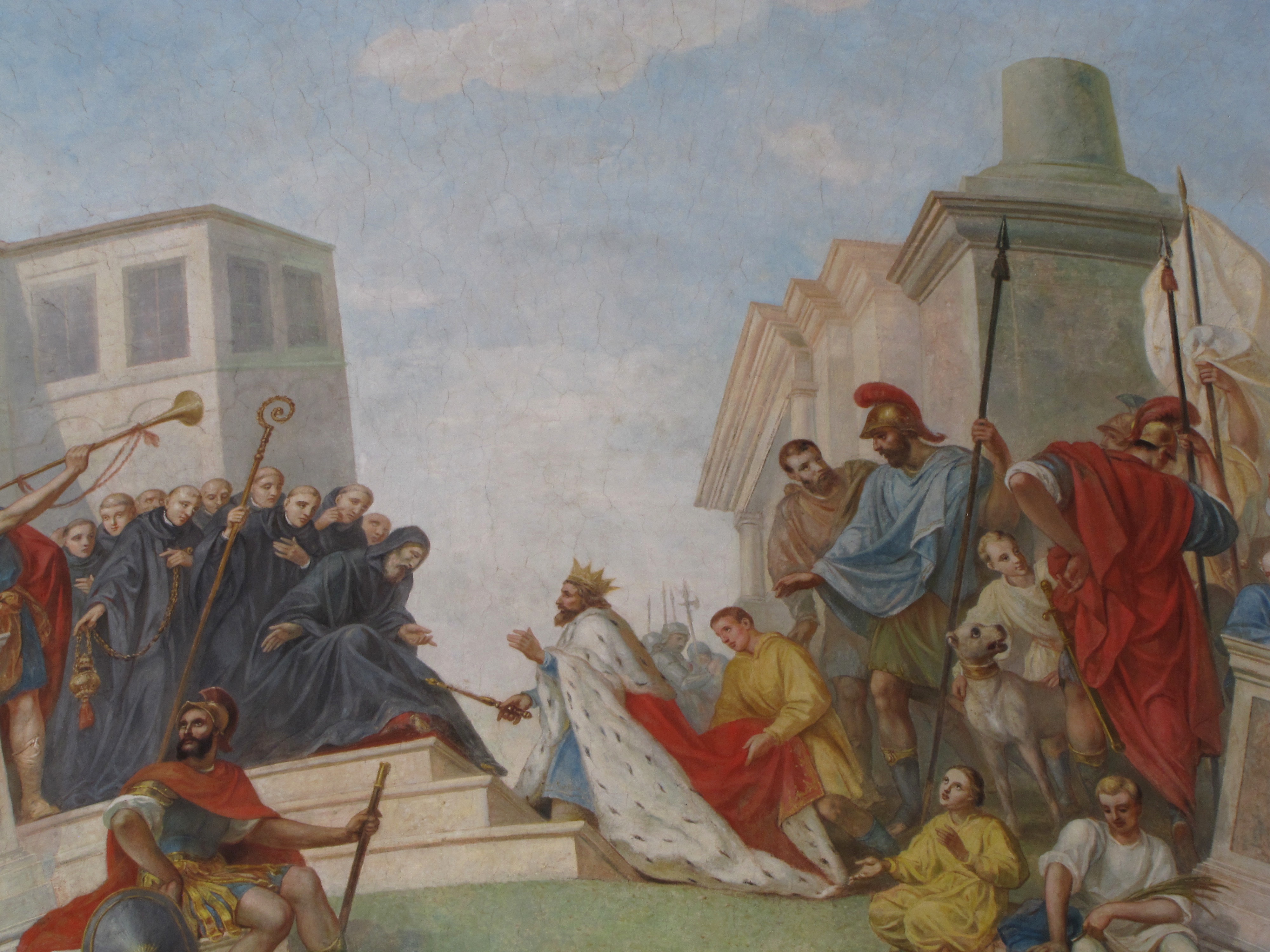 Saint Benedict of Nursia meets the Gothic king Totila