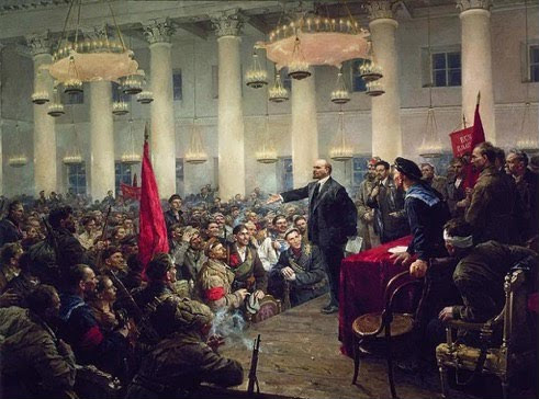 Lenin Proclaims the Victory of the Revolution
