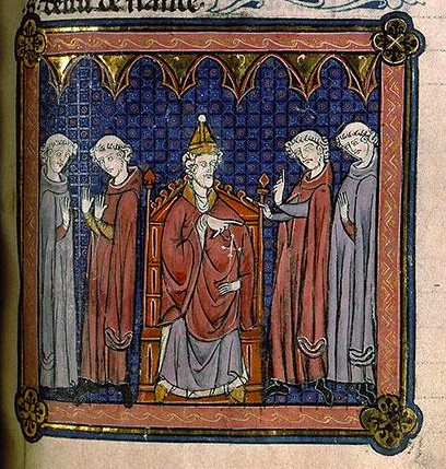 Innocent III condemning Amaury of Chartres