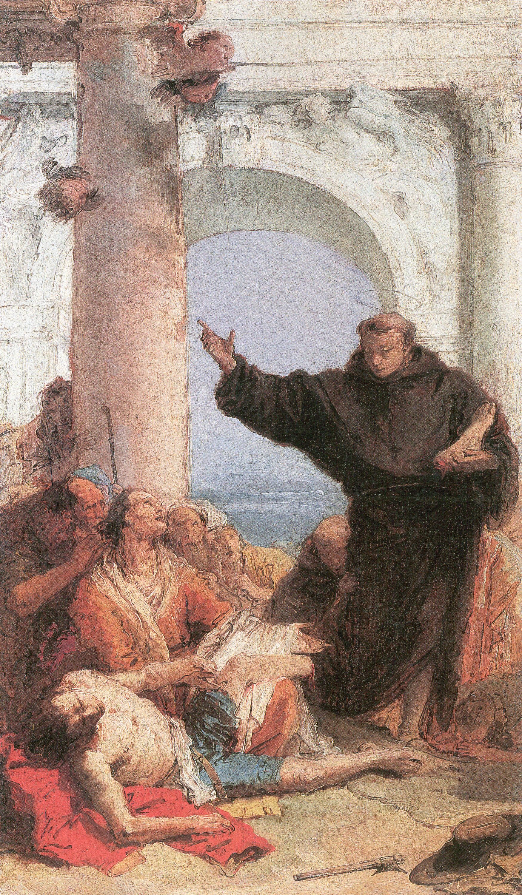 The Miraculous Healing of the Angry Son by St Anthony of Padua