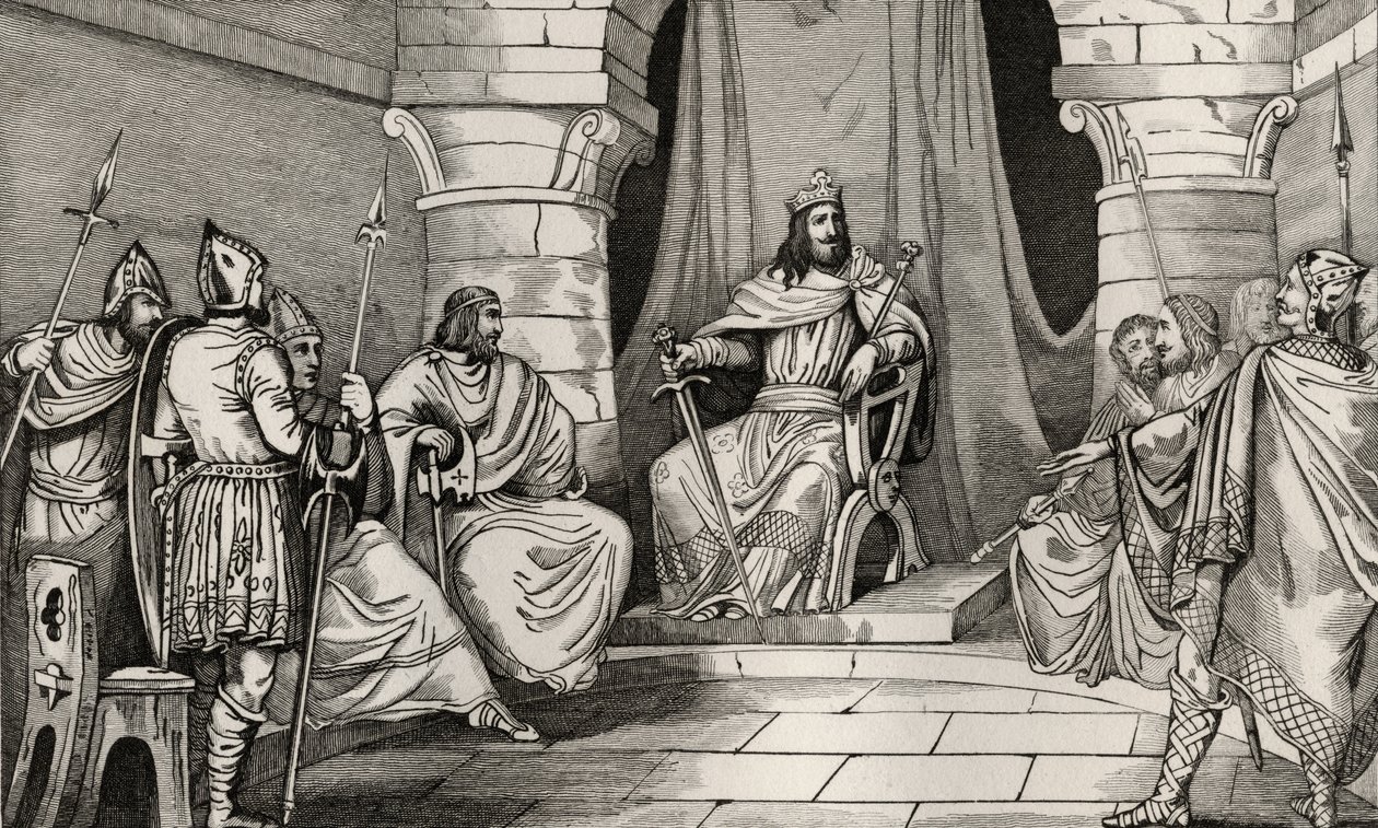 King Caribert in Council with Magistrates