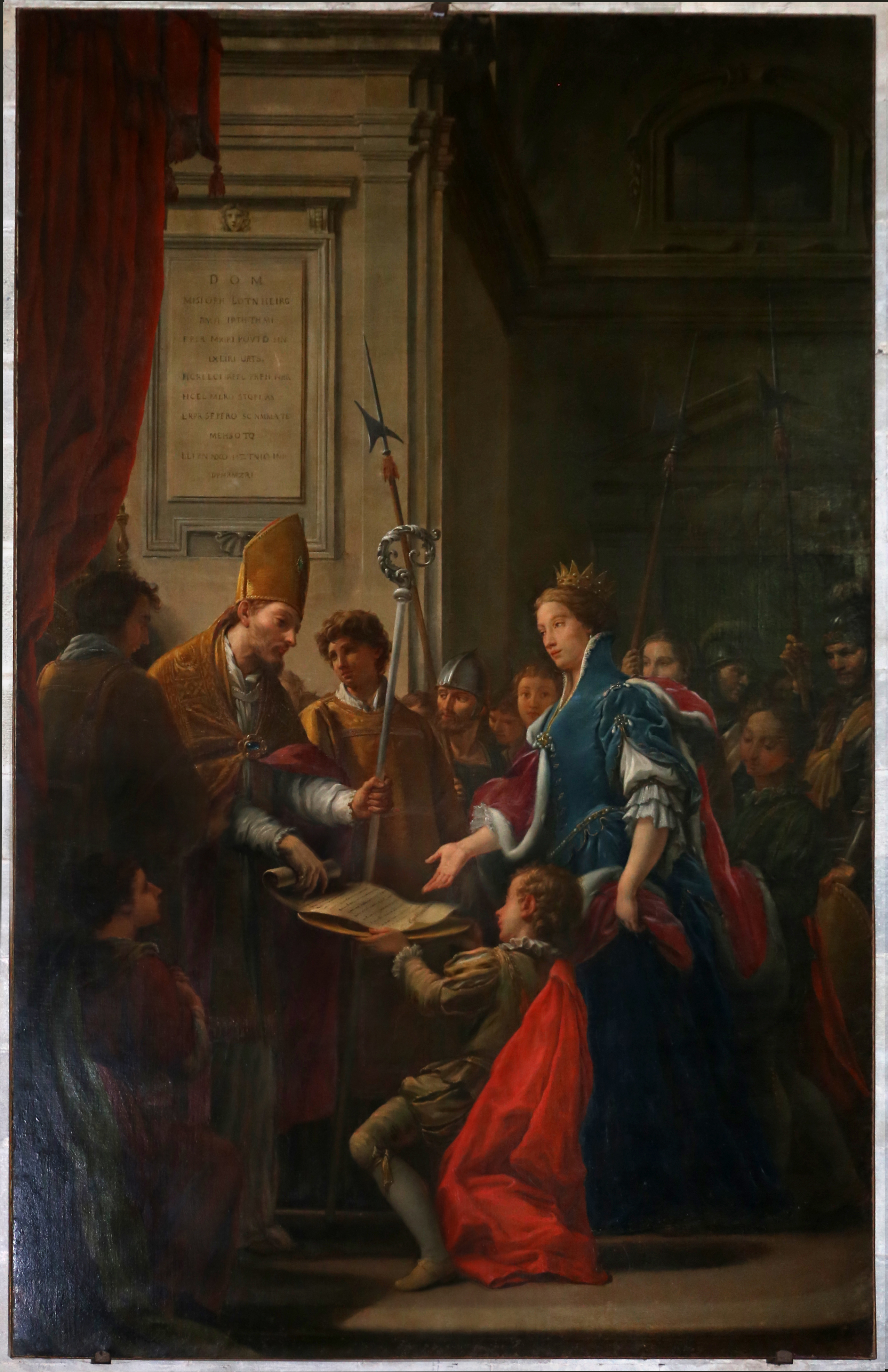 Matilda of Canossa donates her patrimony to the church