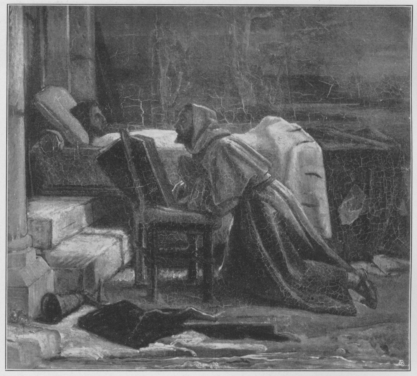 Alfred Rethel The Monk before Henry IV's Corpse