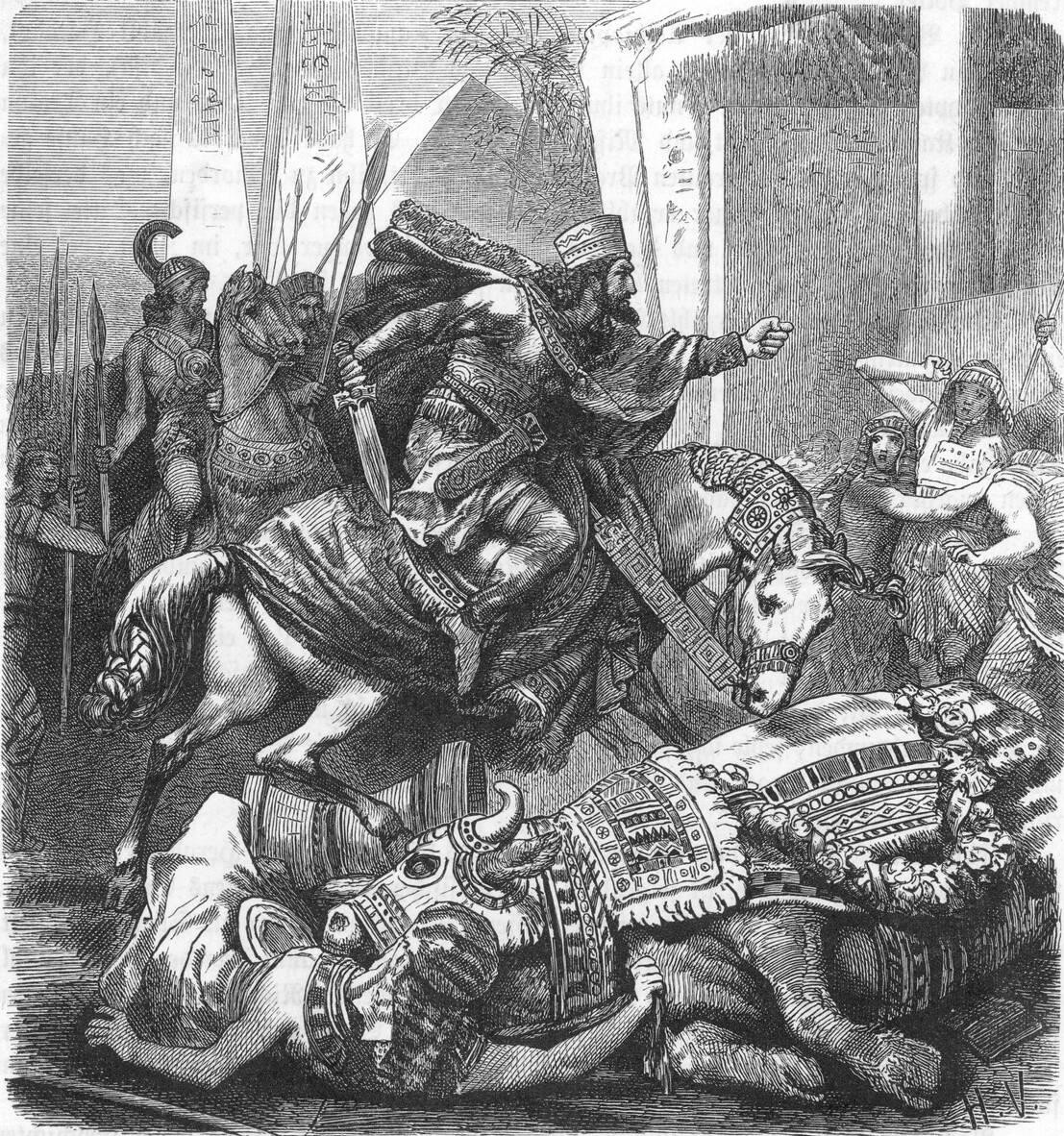 Cambyses II killing the Apis bull