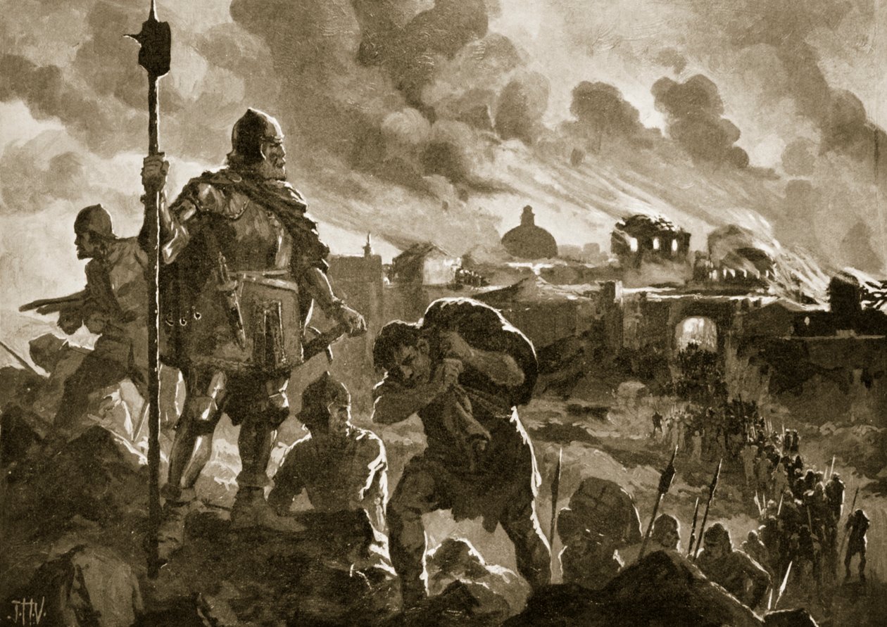Ivan the Black sets fire to Zhabliak