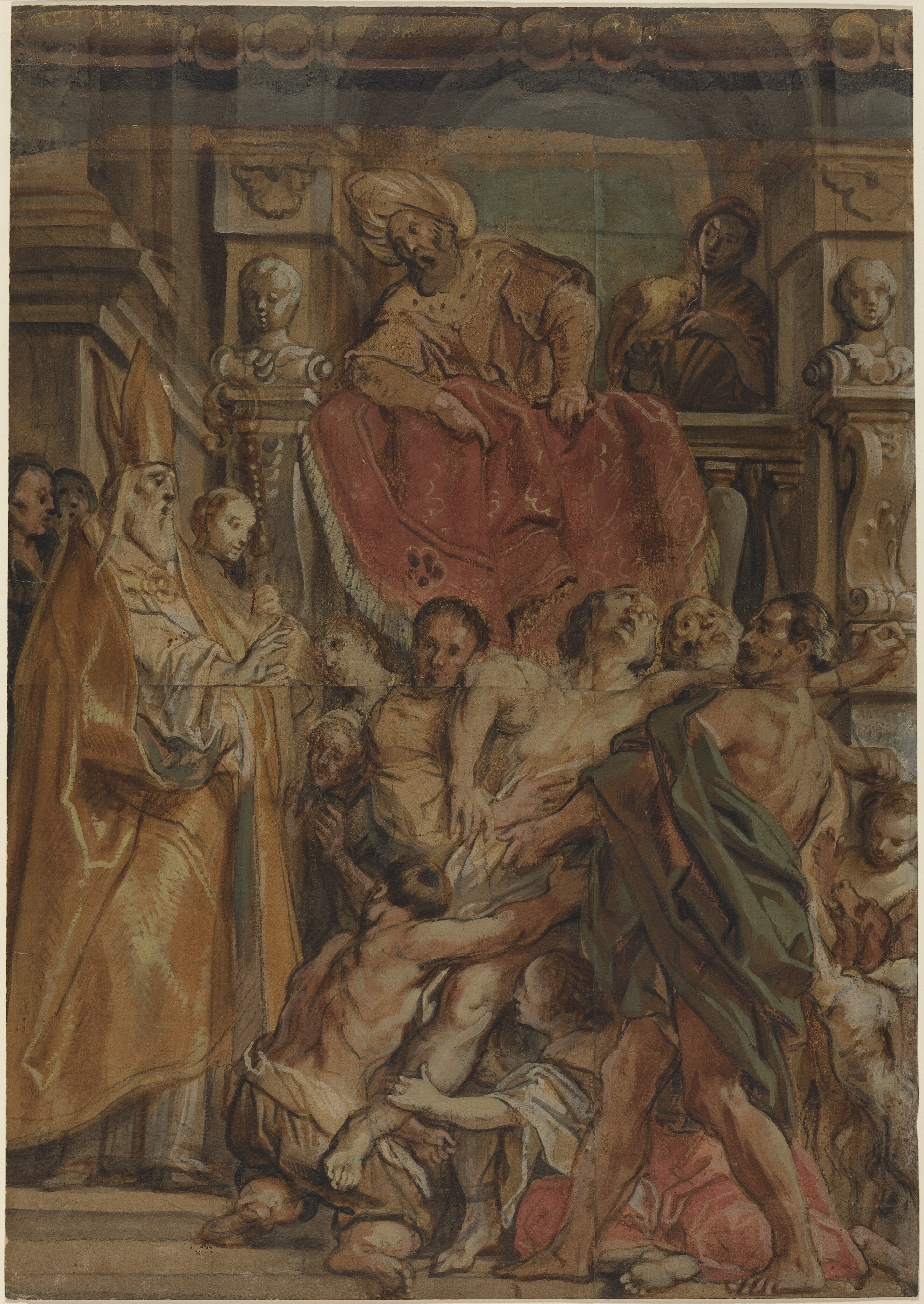 Saint Martin of Tours Healing the Servant of Tetrodius 1630 Jacob Jordaens