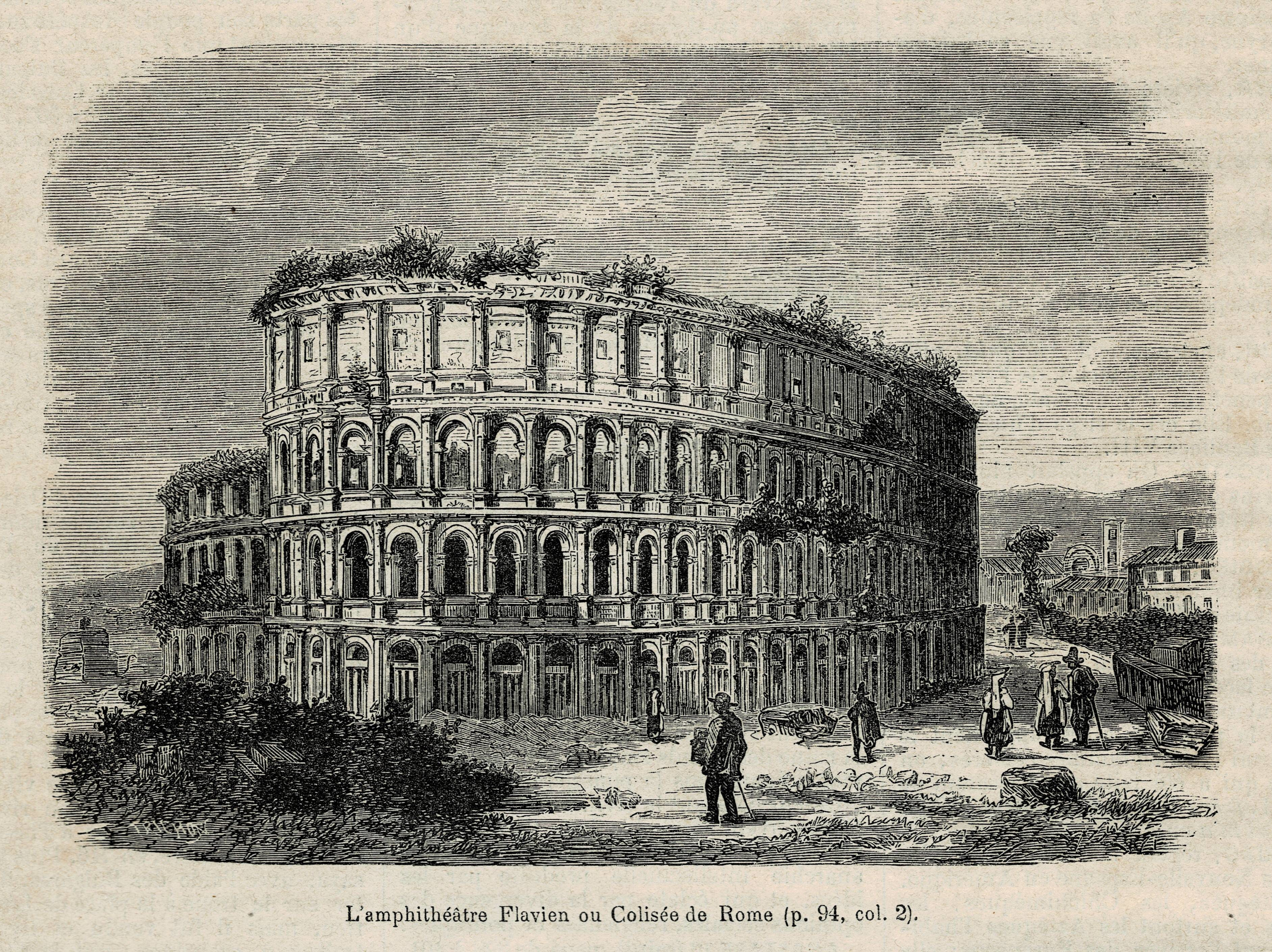 Contemporary The Flavian Amphitheater or Colosseum of Rome