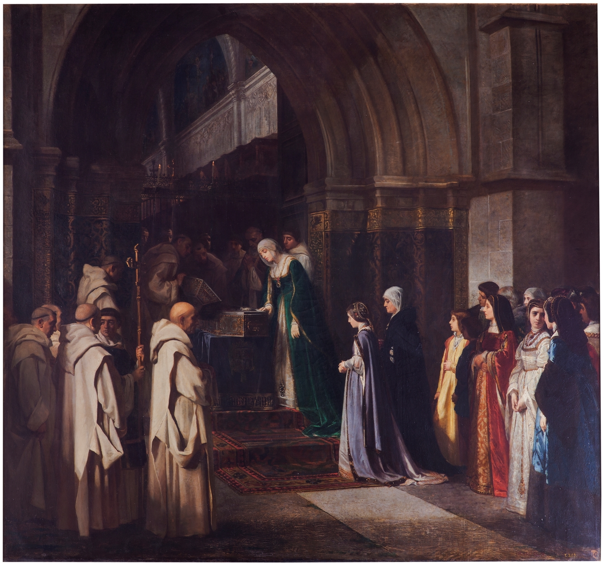 Isabella I of Castile at the Carthusian monastery of Miraflores