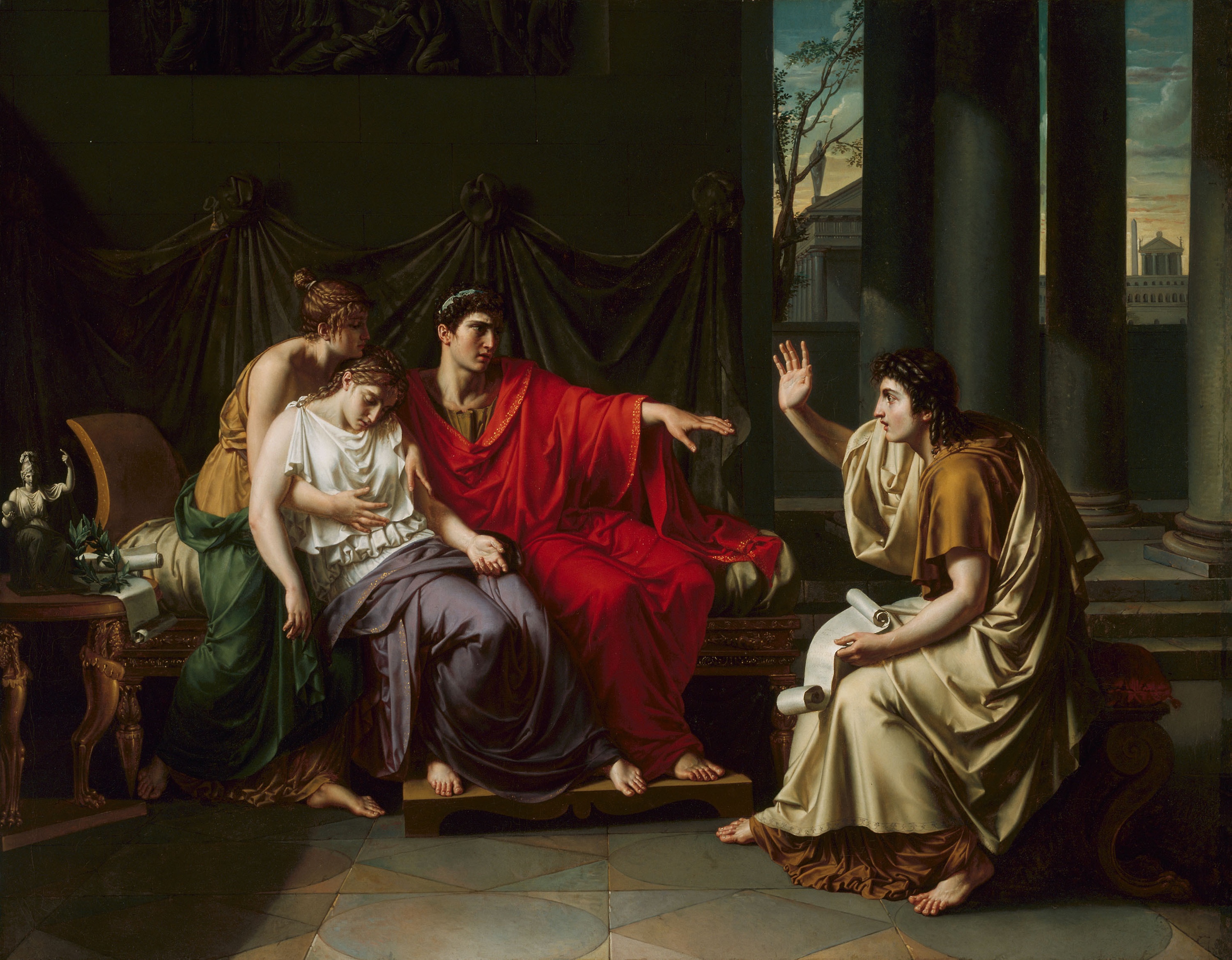 Virgil reading the Aeneid to Augustus Livia & Octavia