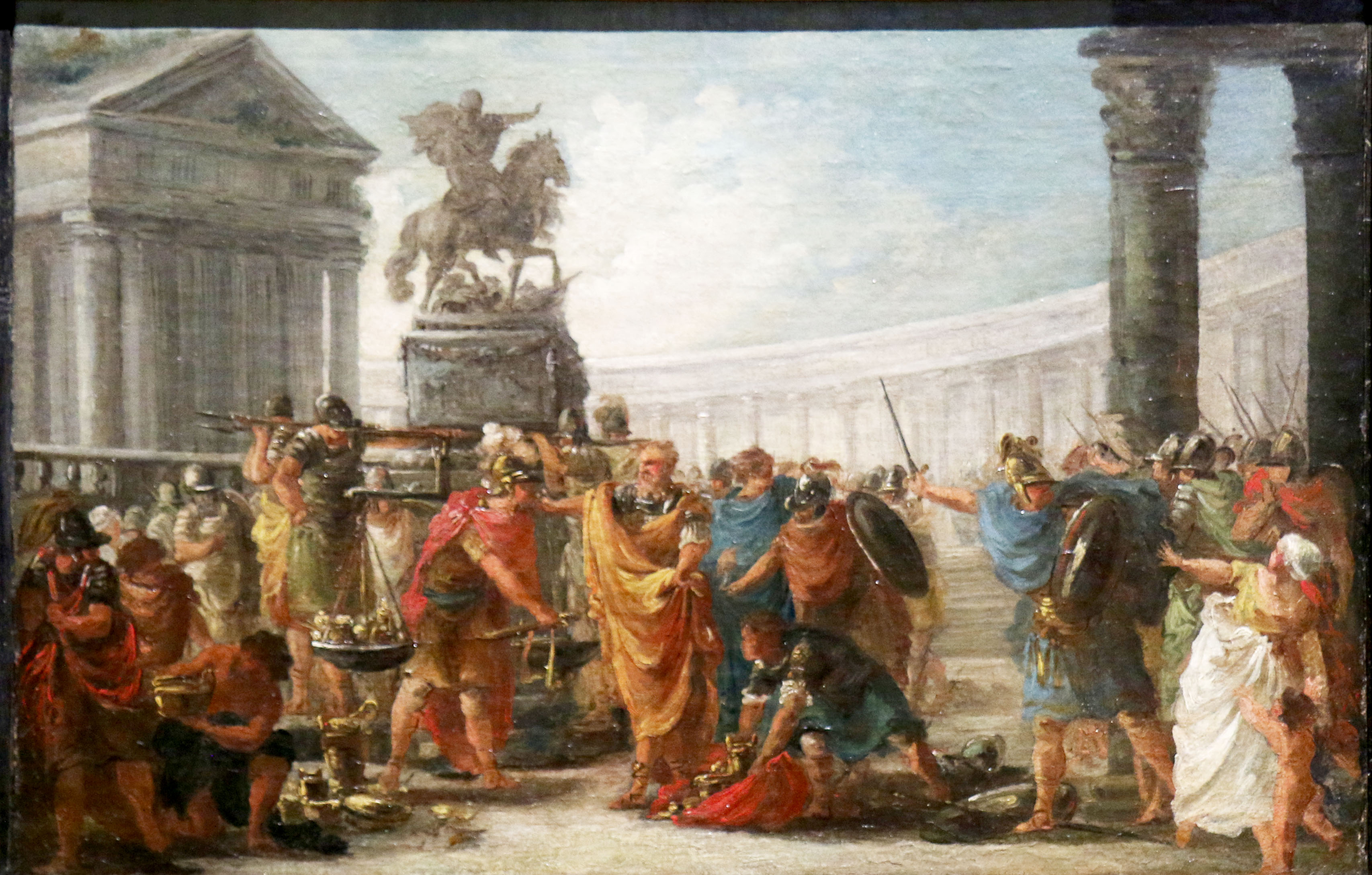 Brennus throwing his sword into the balance