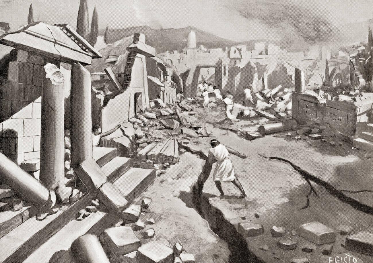 The earthquake at Sparta