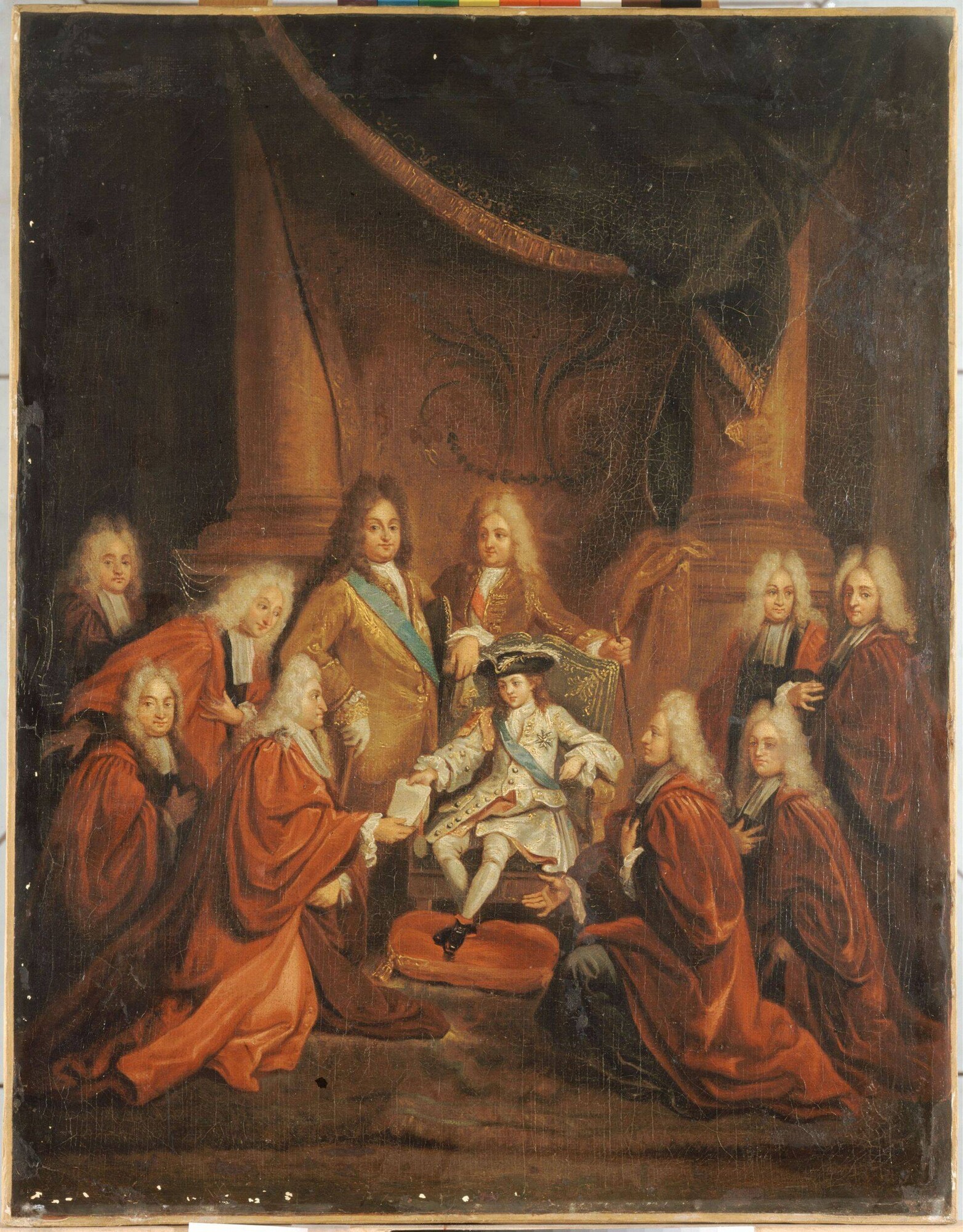 Louis XV granting letters of nobility to the City of Paris