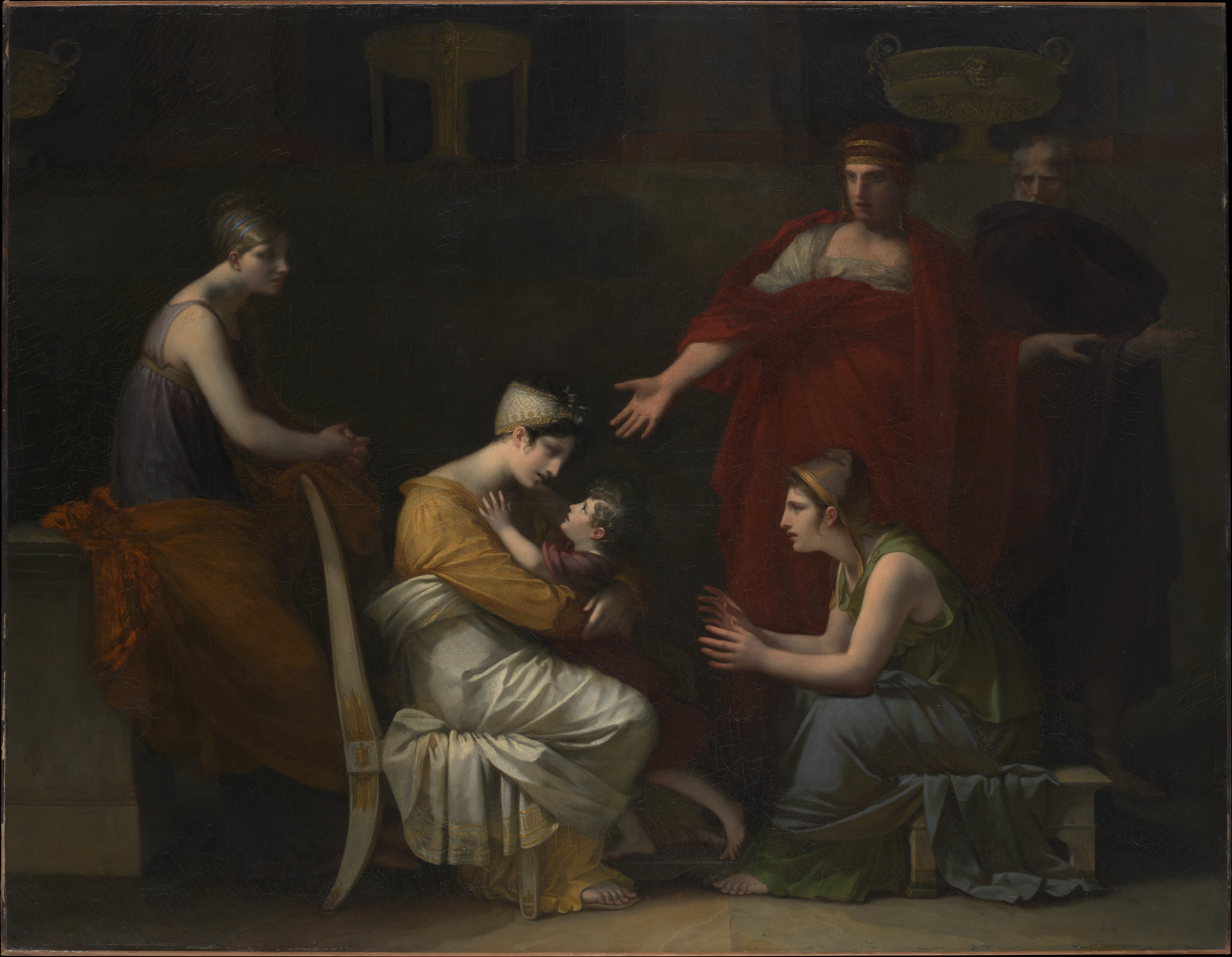 Andromache and Astyanax Pierre-Paul Prud'hon, completed by Charles Pompée Le Boulanger de Boisfrémont