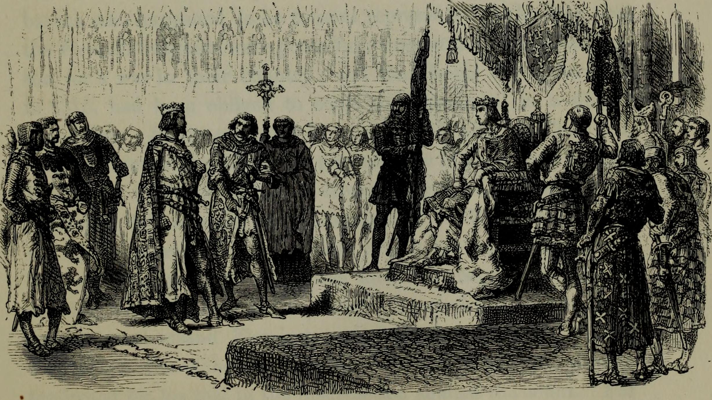 Edward III of England Doing Homage to Philip VI