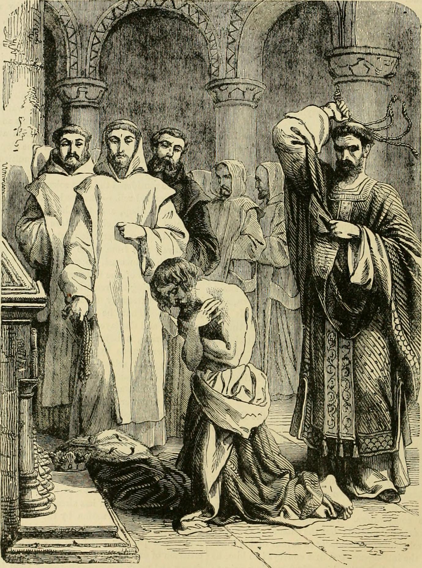 Henry II doing Penance at the tomb of Thomas a Becket