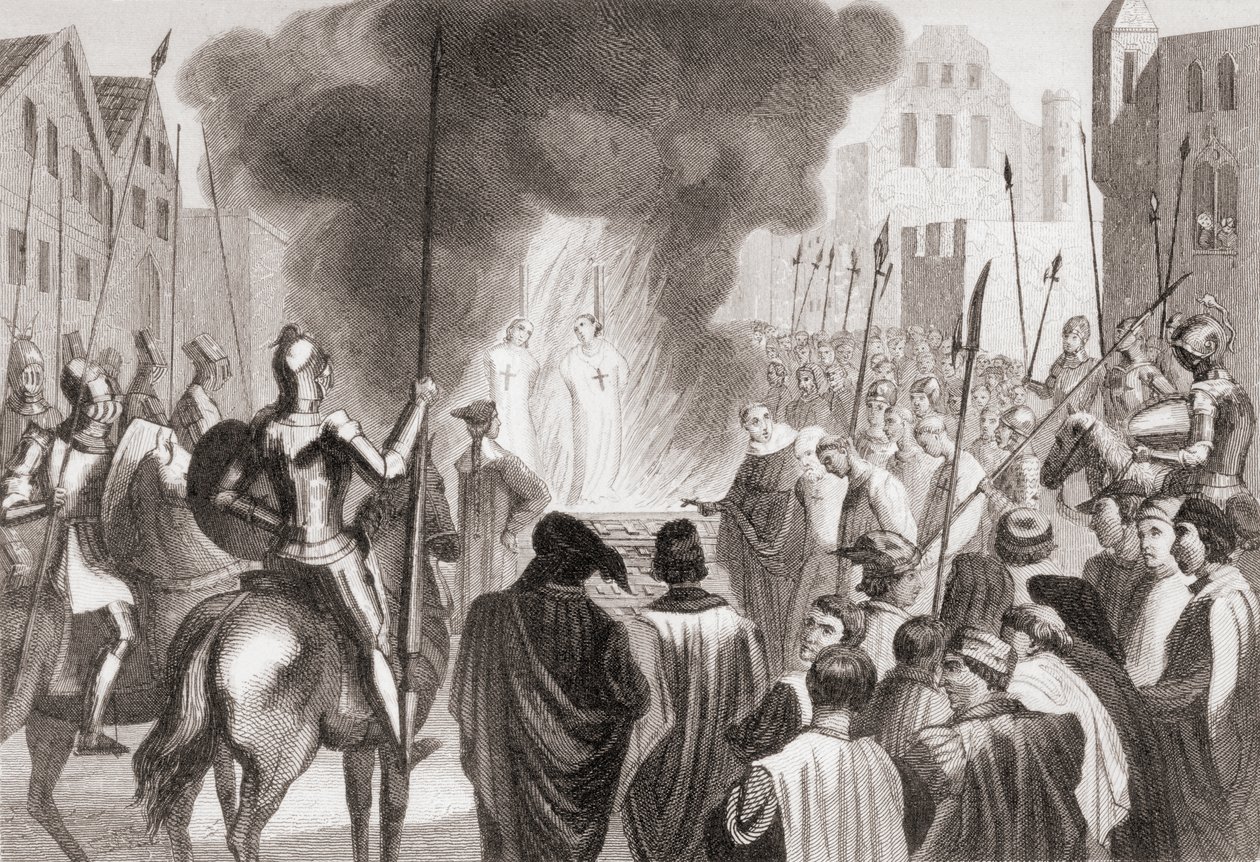 Templars Being Burnt at the Stake
