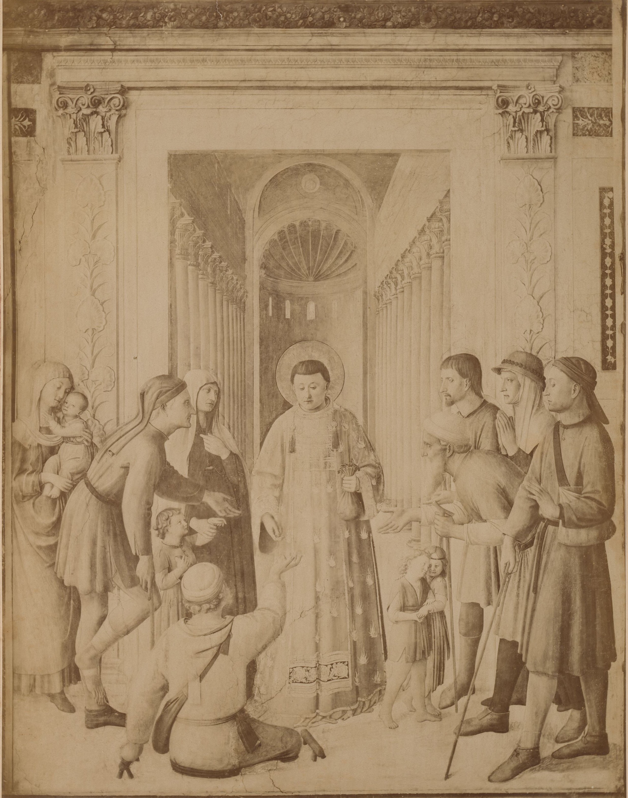 St. Lawrence Distributing Alms, by Fra Angelico, Niccolò V Chapel, Vatican