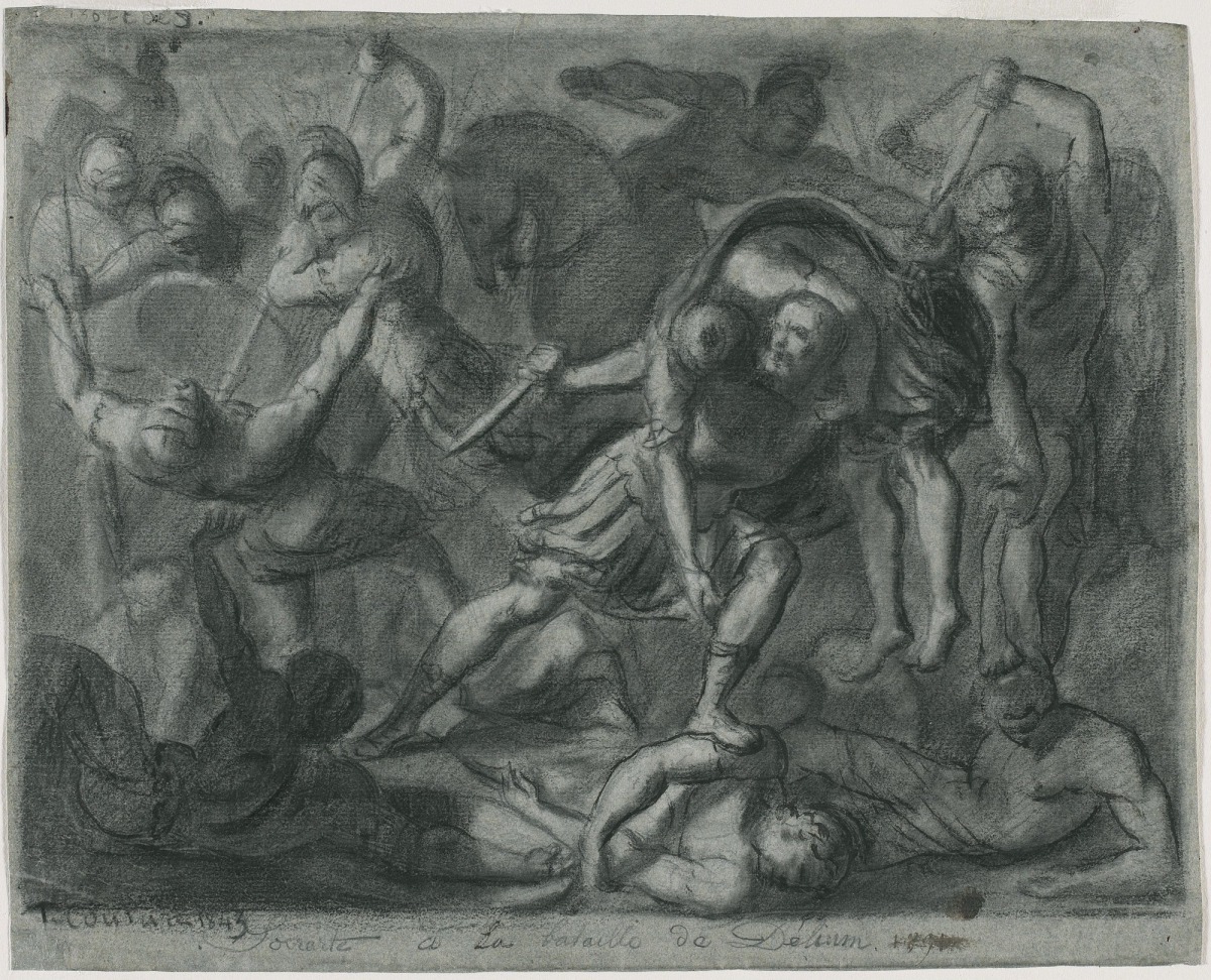 Socrates at the Battle of Delium (Thomas Couture, 1843)