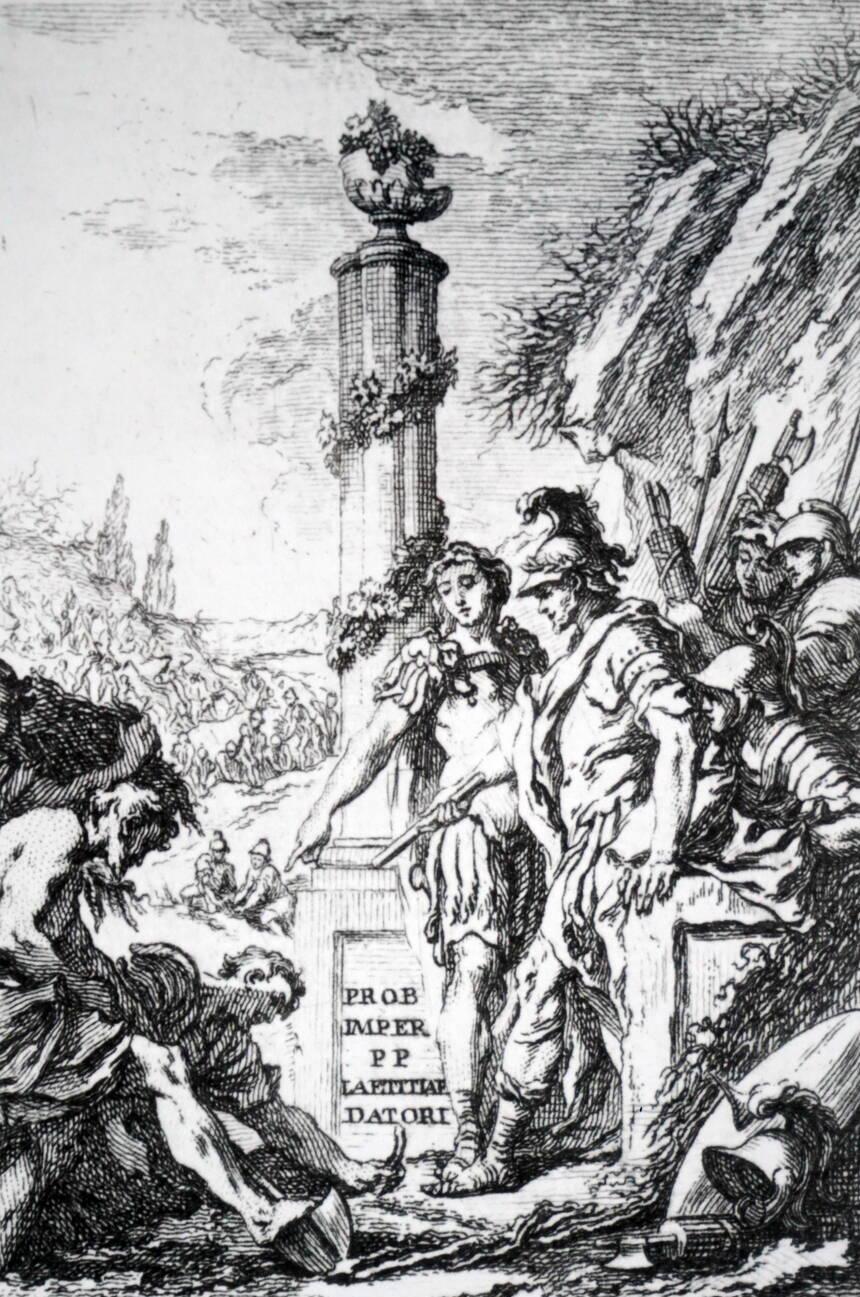 Probus (Marcus Aurelius Probus planting the grape vine in (Gaul)