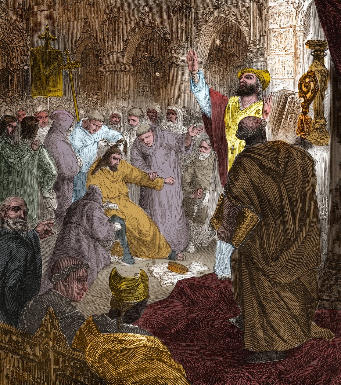 End of the Merovingian dynasty, deposition of King Childeric III (714-754)