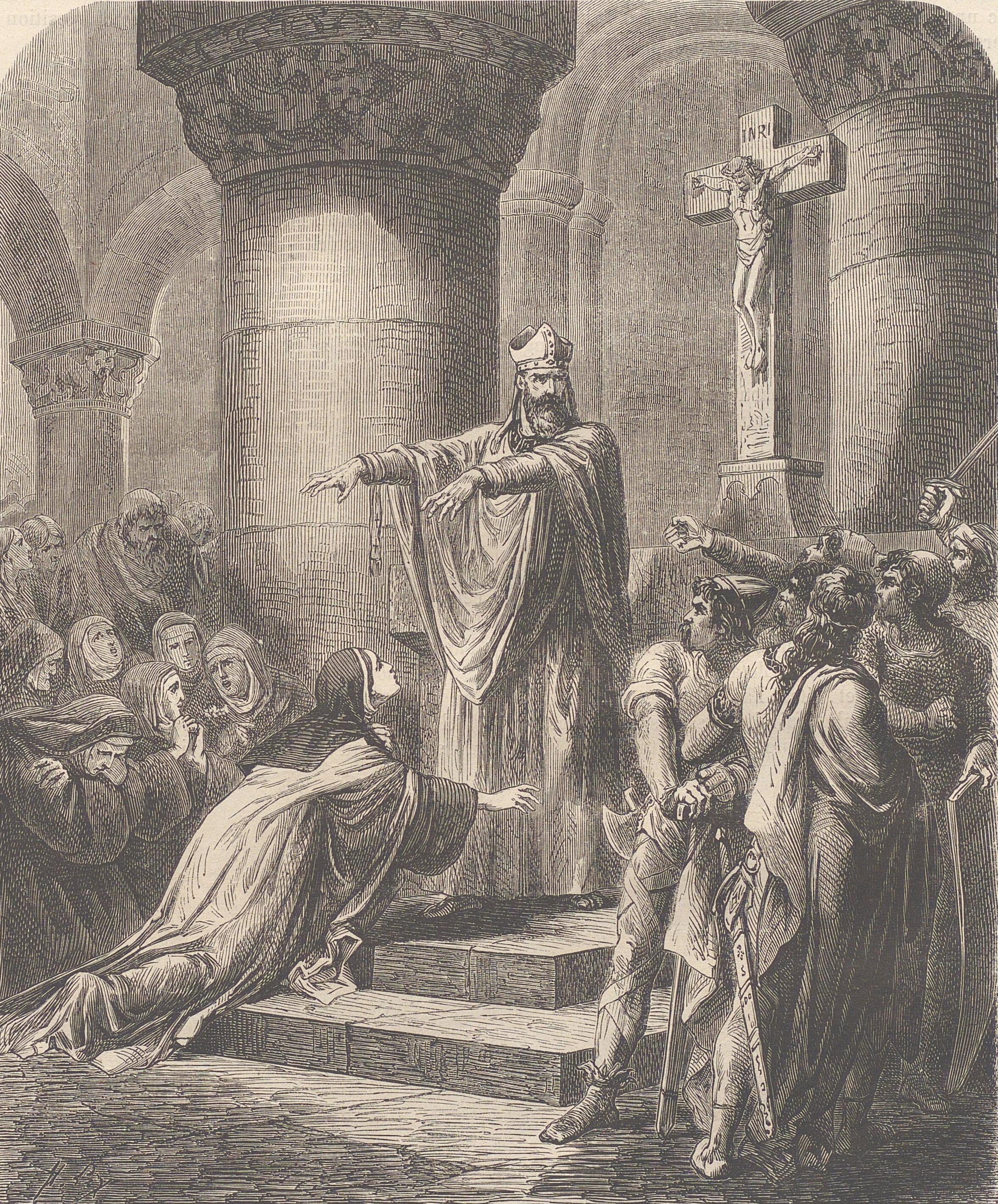 Saint Radegund Consecrates Herself to the Lord