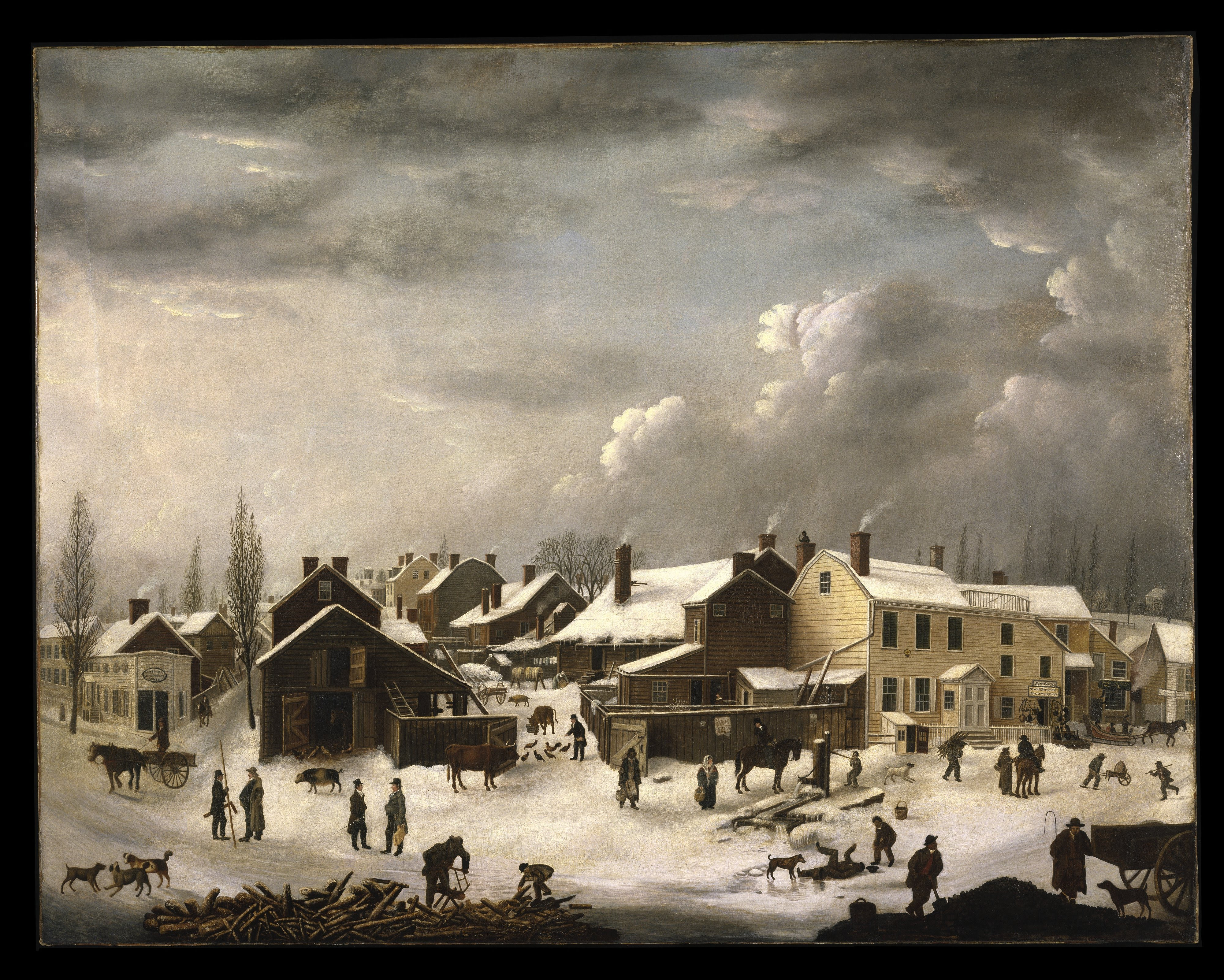 Winter Scene in Brooklyn