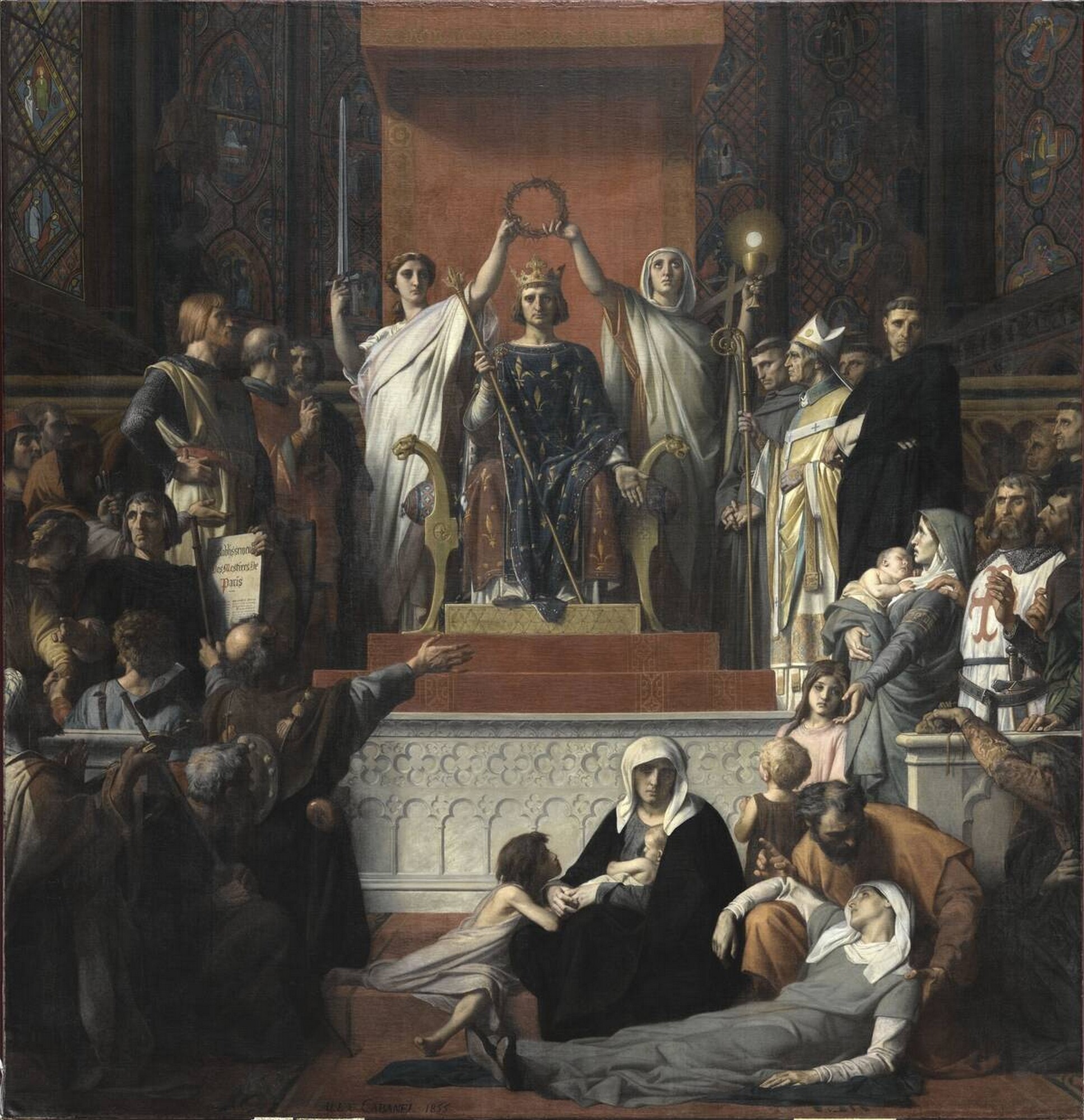(Allegory) (He Been Dead 27 Years) Glorification of Saint Louis