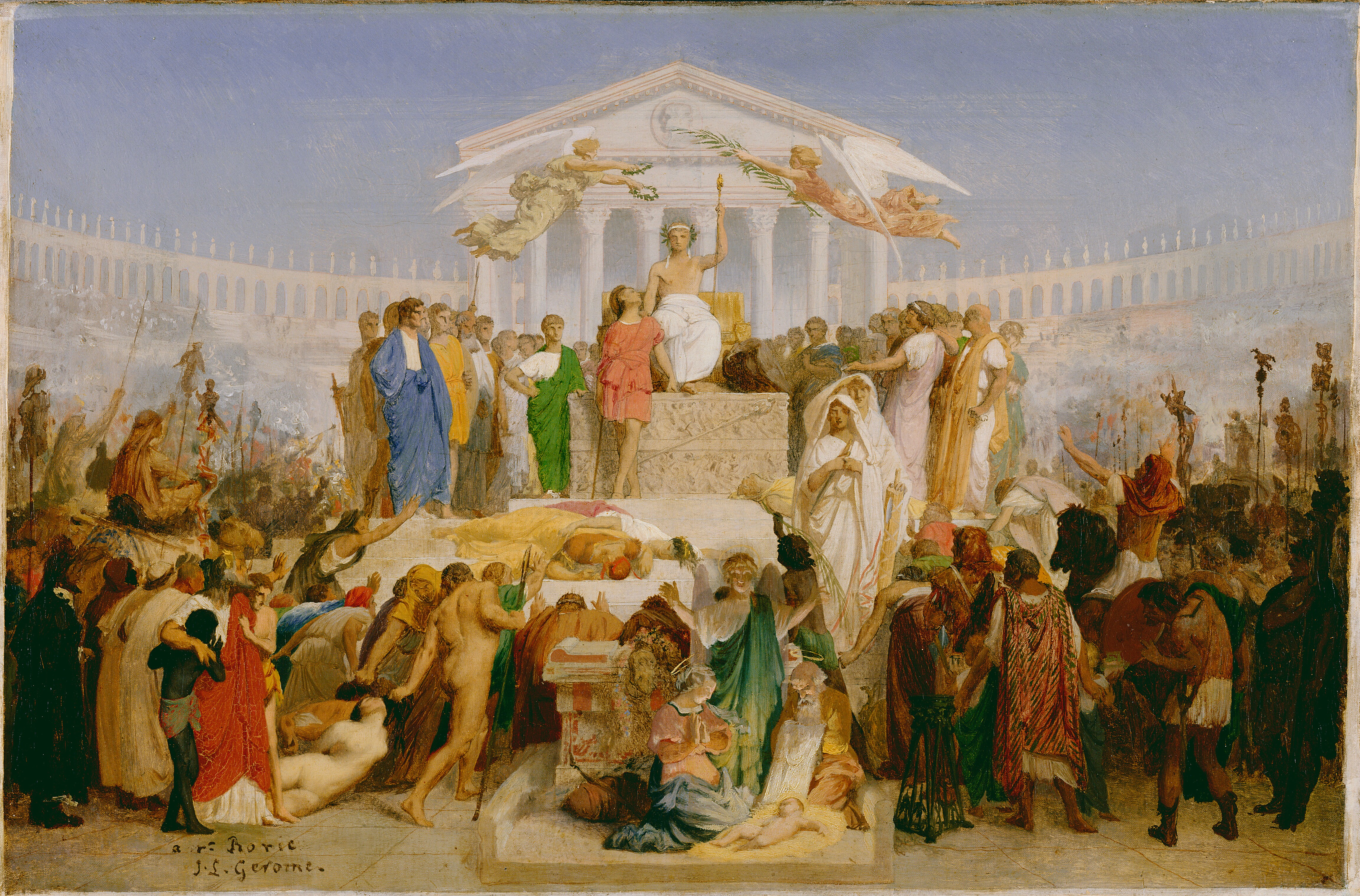 The Age of Augustus, the Birth of Christ 1852-1854 Jean-Léon Gérôme