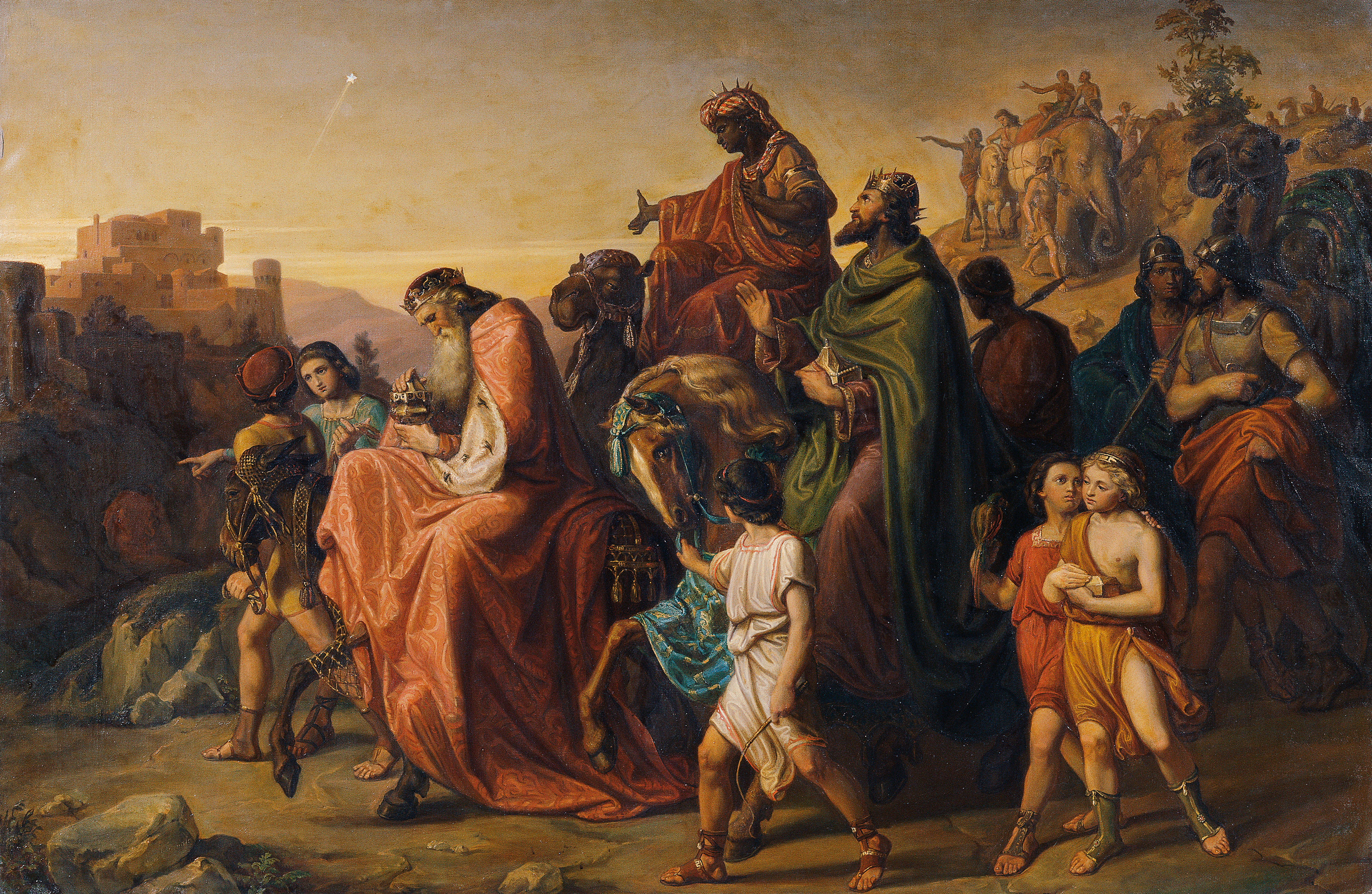 Journey of the Magi with their Retinue