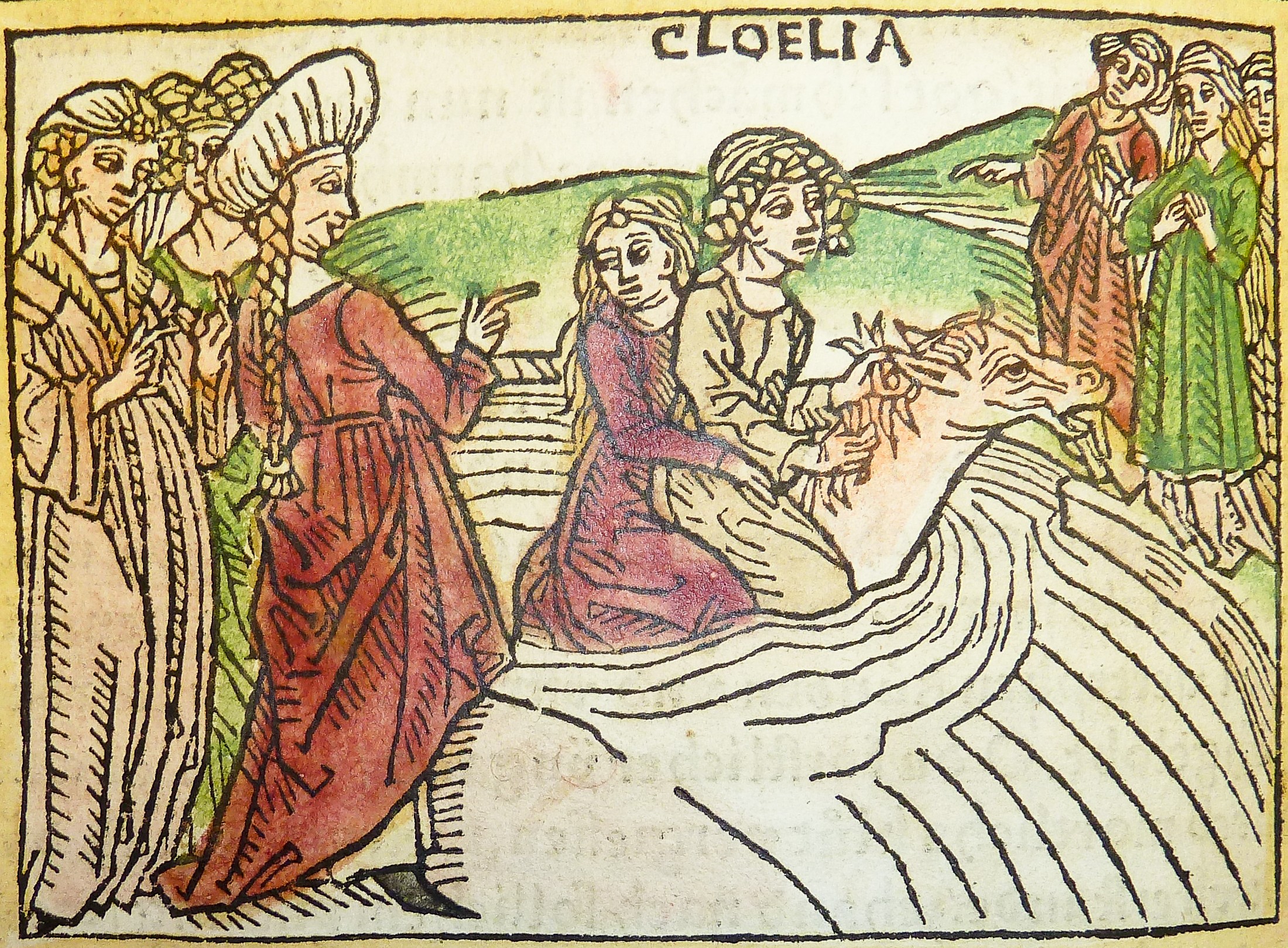 Cloelia's escape from Lars Porsena