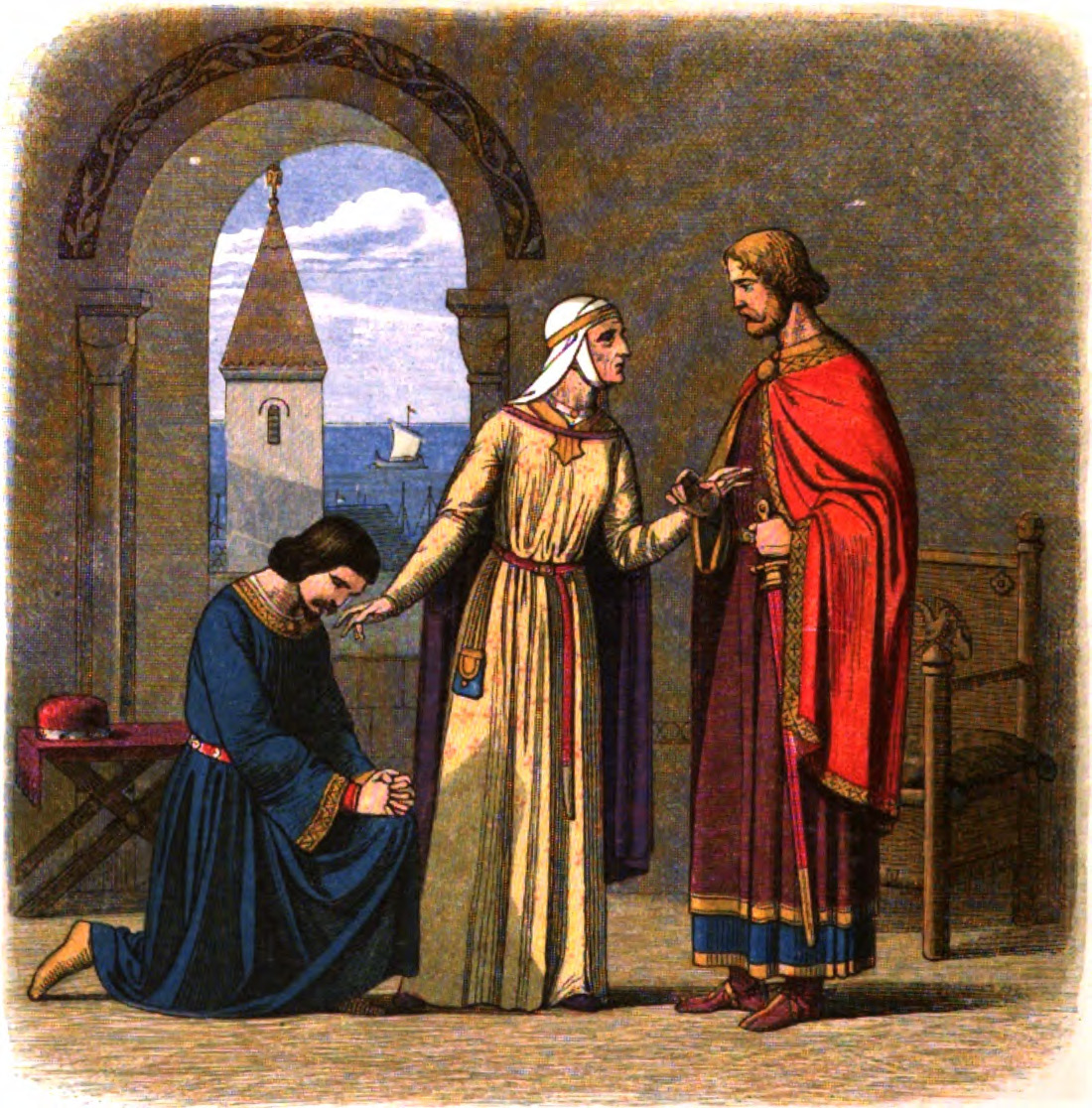 Richard I pardons John at the behest of Eleanor
