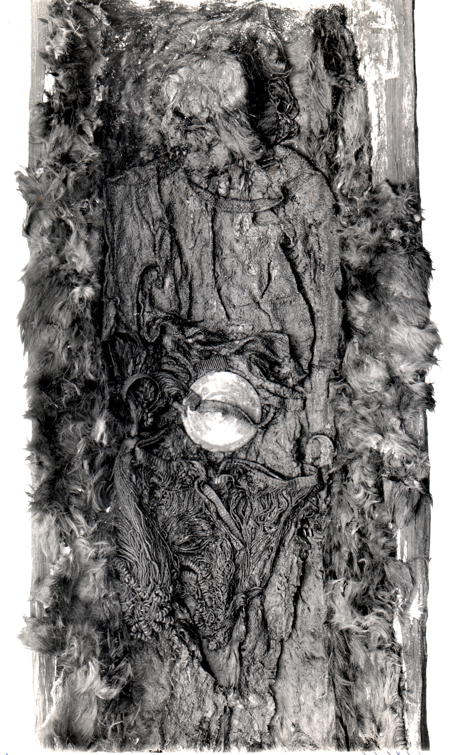 Remains of Egtved Girl with remains of clothing, and fur blanket, The Danish National Museum photo