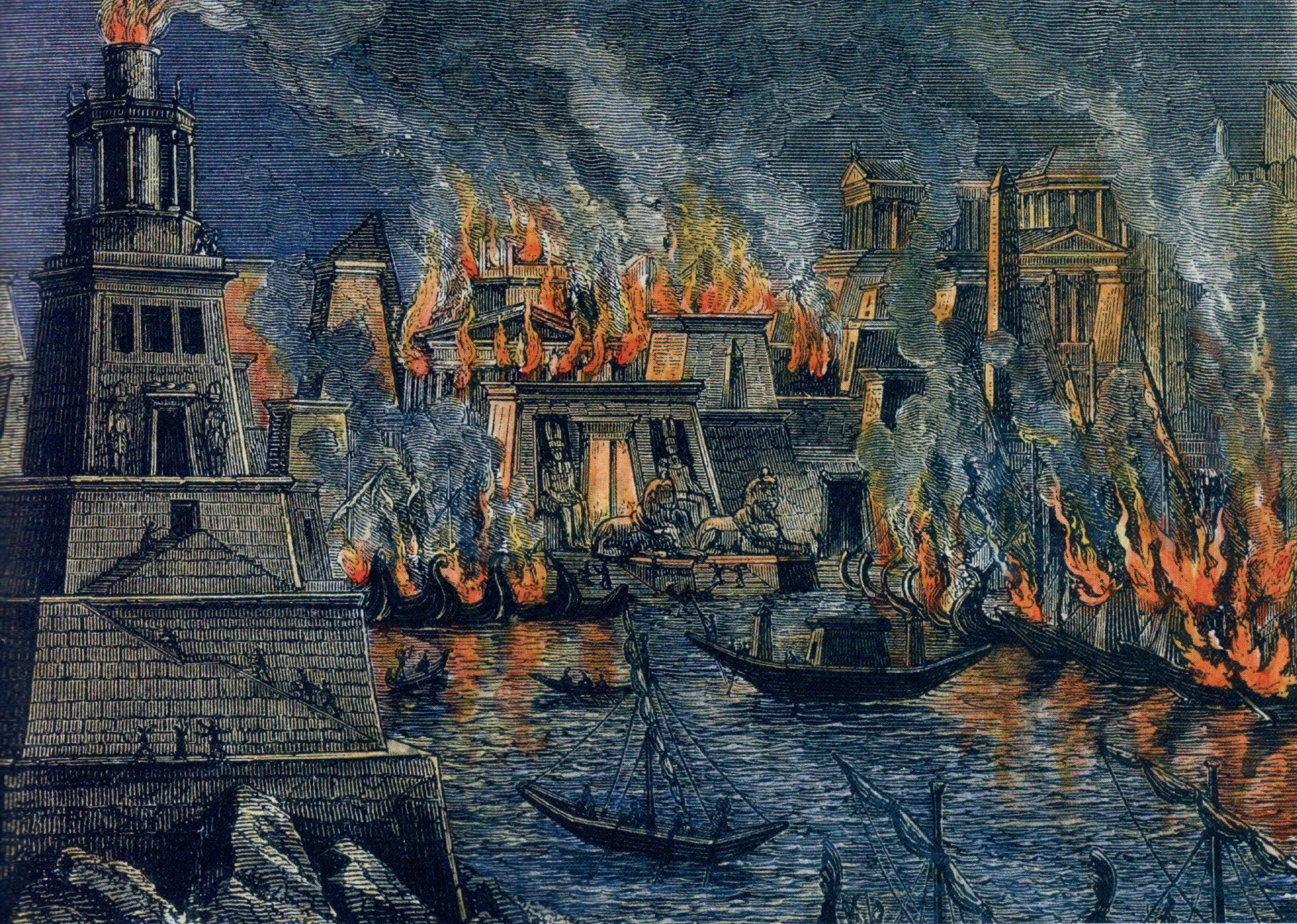 The fire of Alexandria
