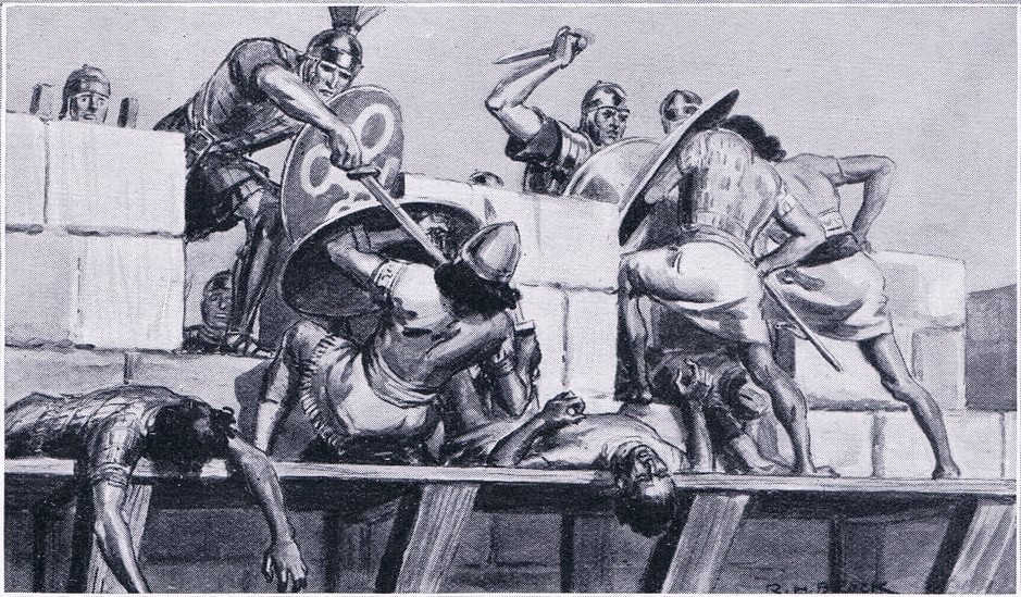 Siege of Carthage, Roman soldiers entering