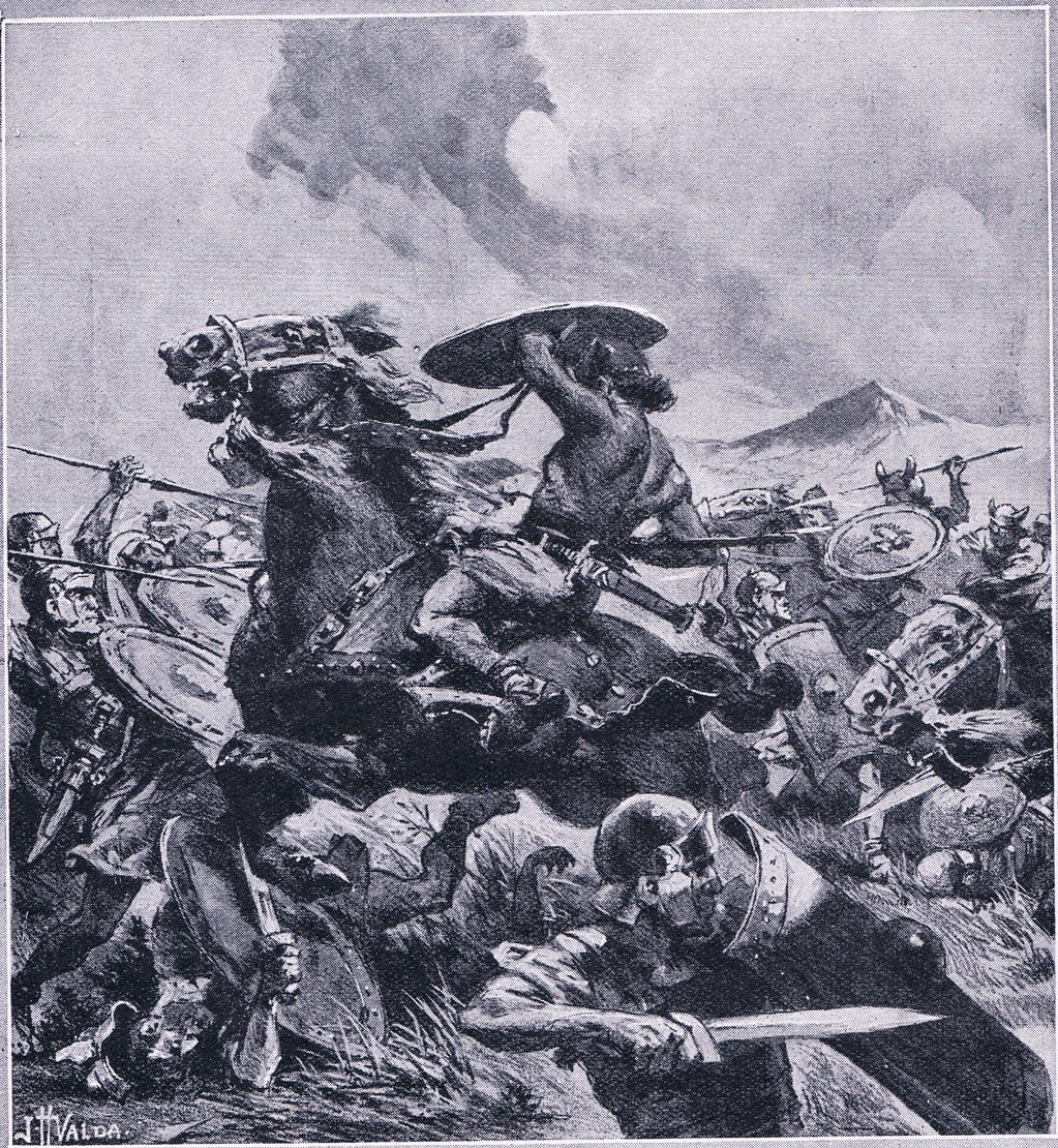 The Battle of Cannae. The Roman Army Was All But Destroyed