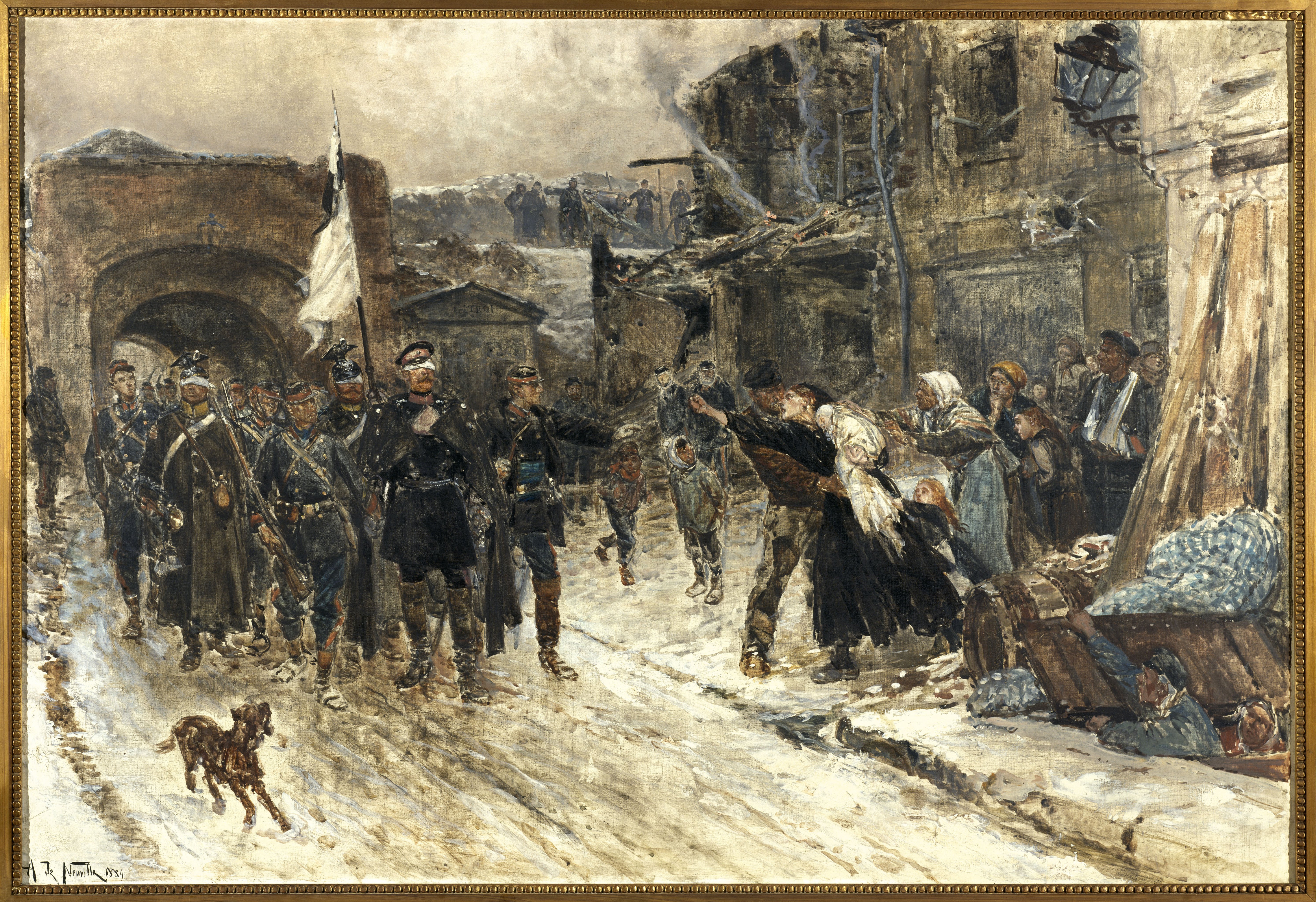 Arrival of the German envoys at Belfort