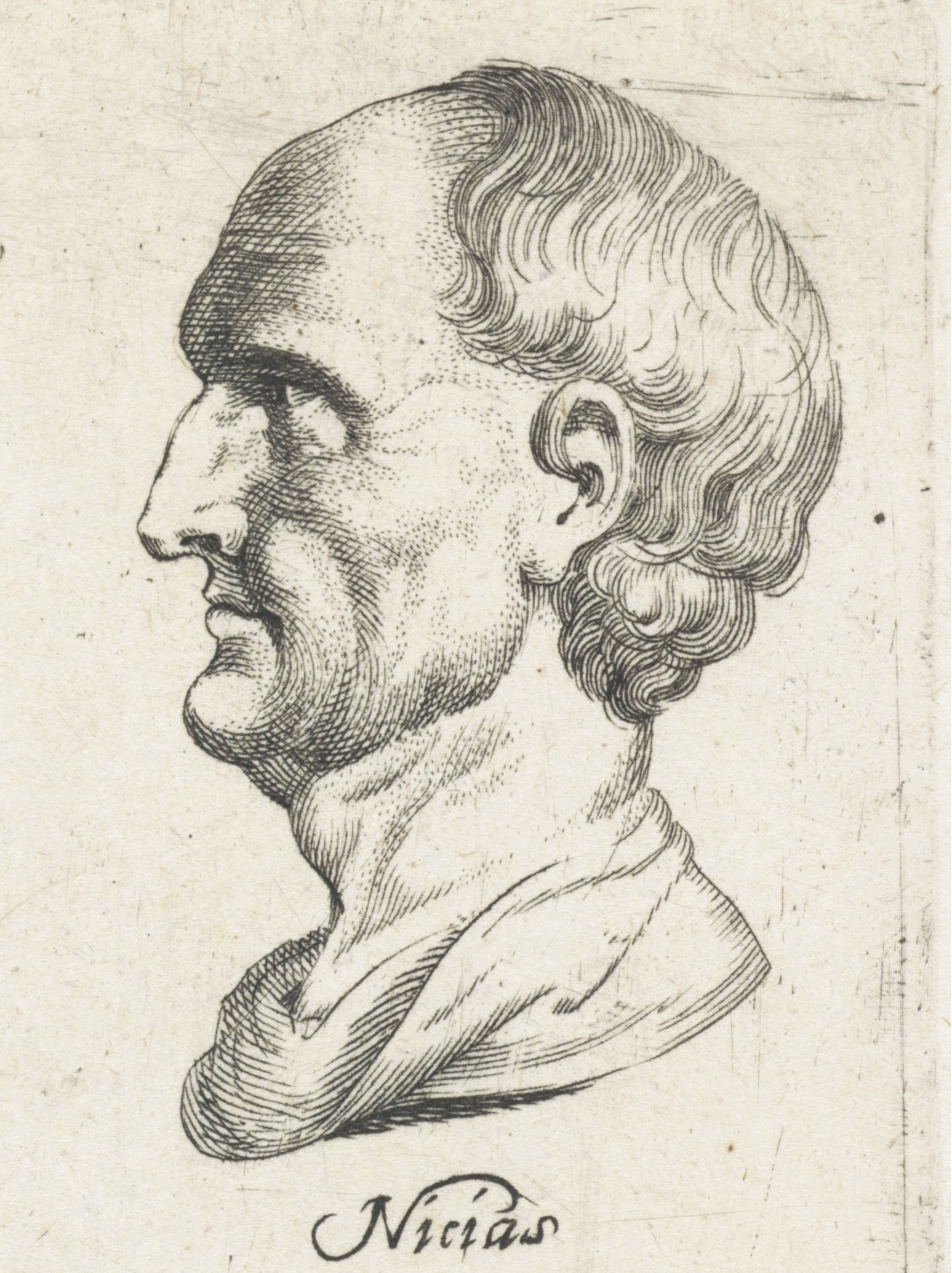 Nicias, Four antique profiles