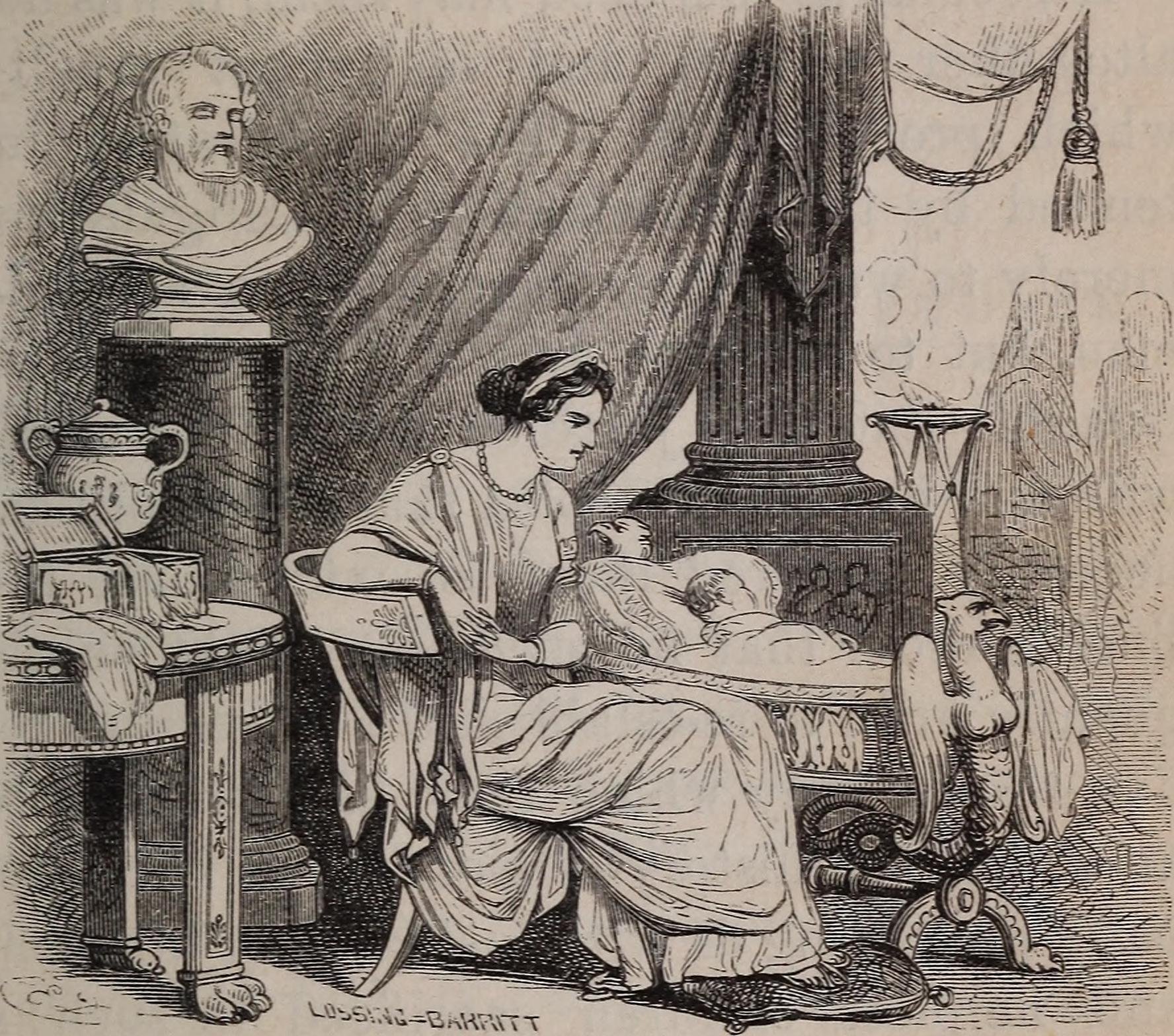 Caesonia and her child before they are murdered