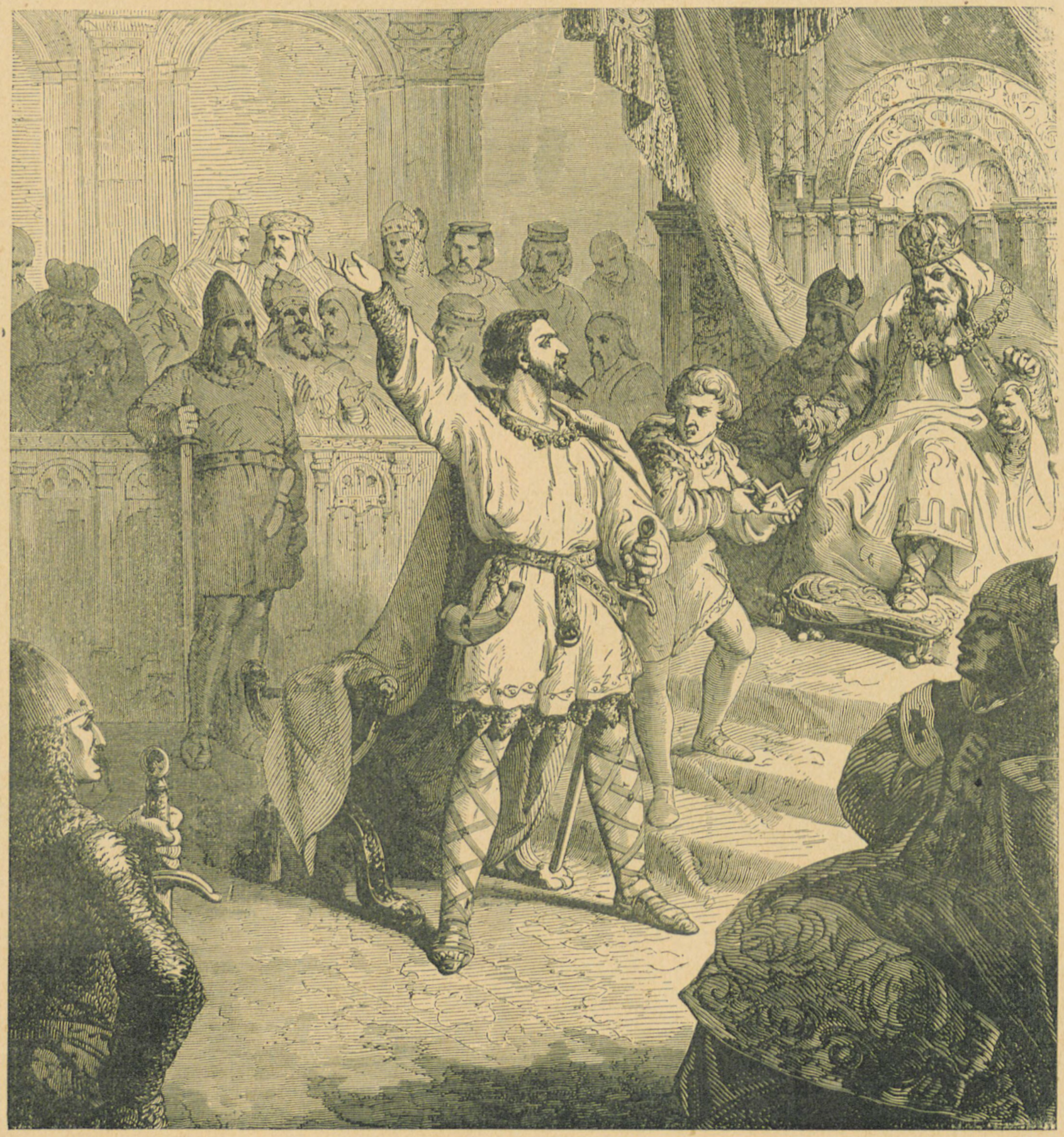 Louis IV of France at the Council of Ingelheim