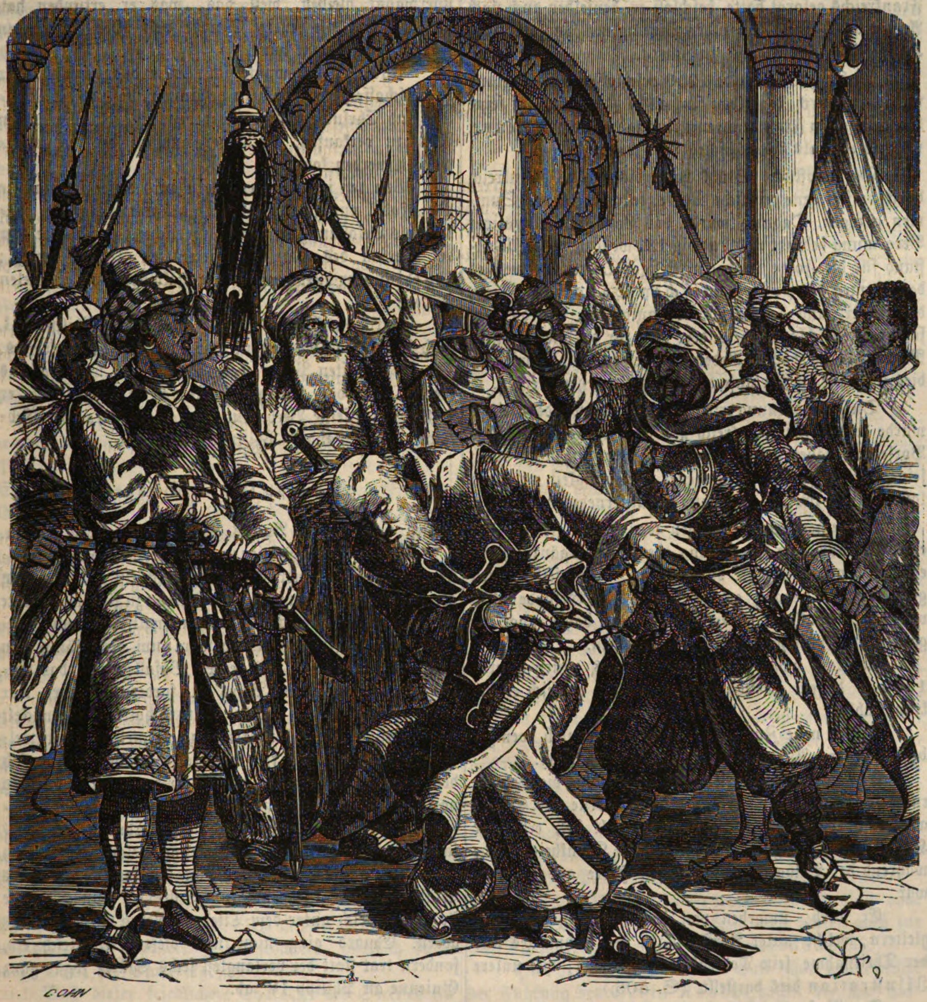 Death of archbishop Sancho of Toledo at the Battle of Martos